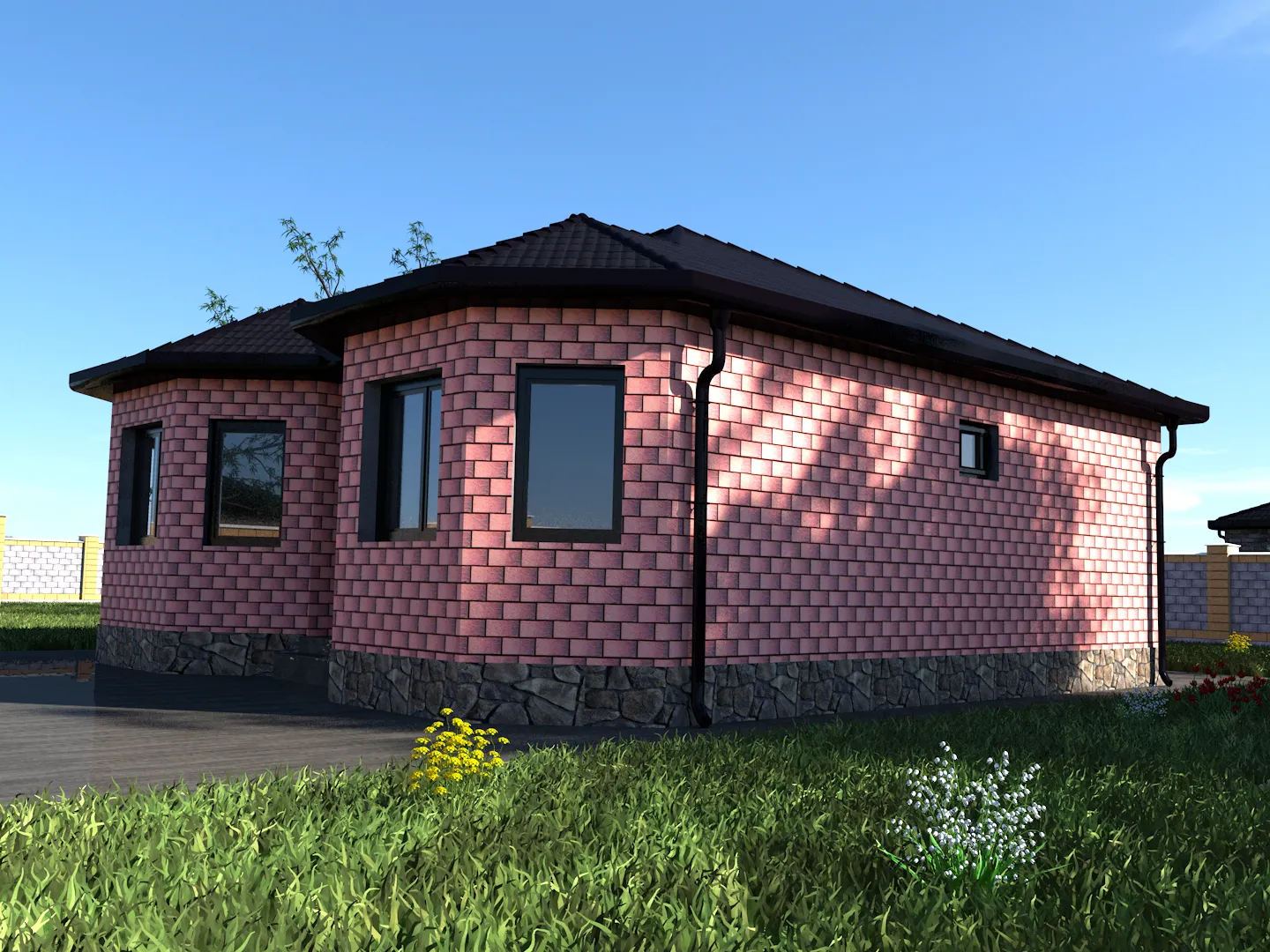 Одноэтажный дом Classic-W-83