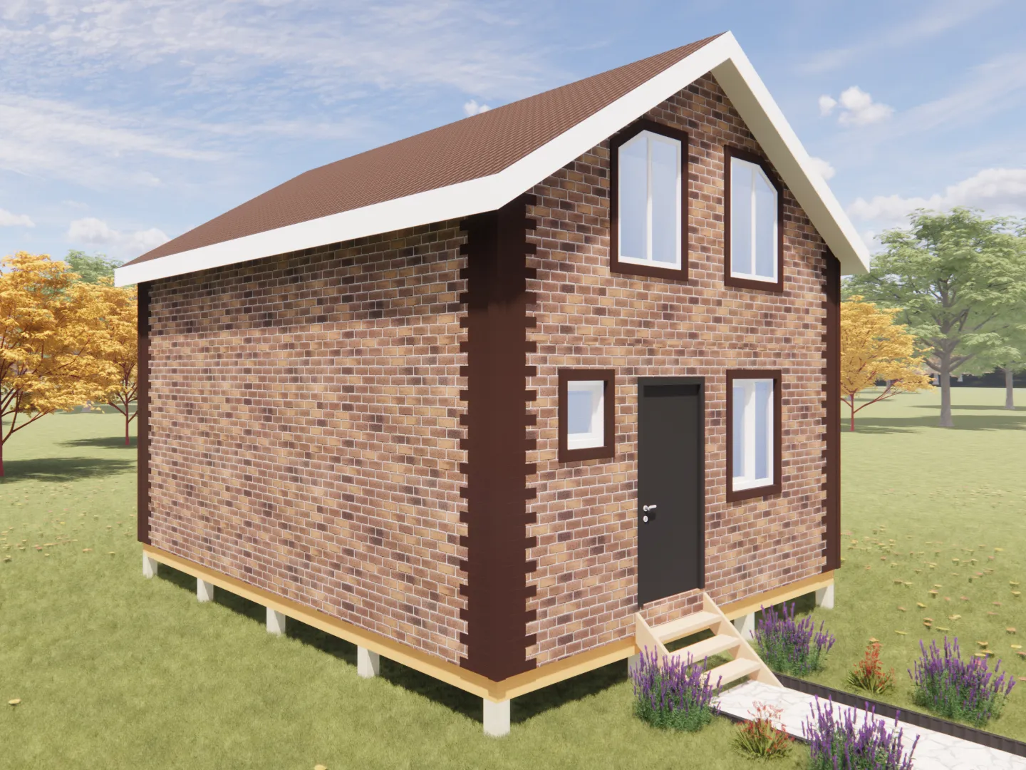 Двухэтажный дом КД-68