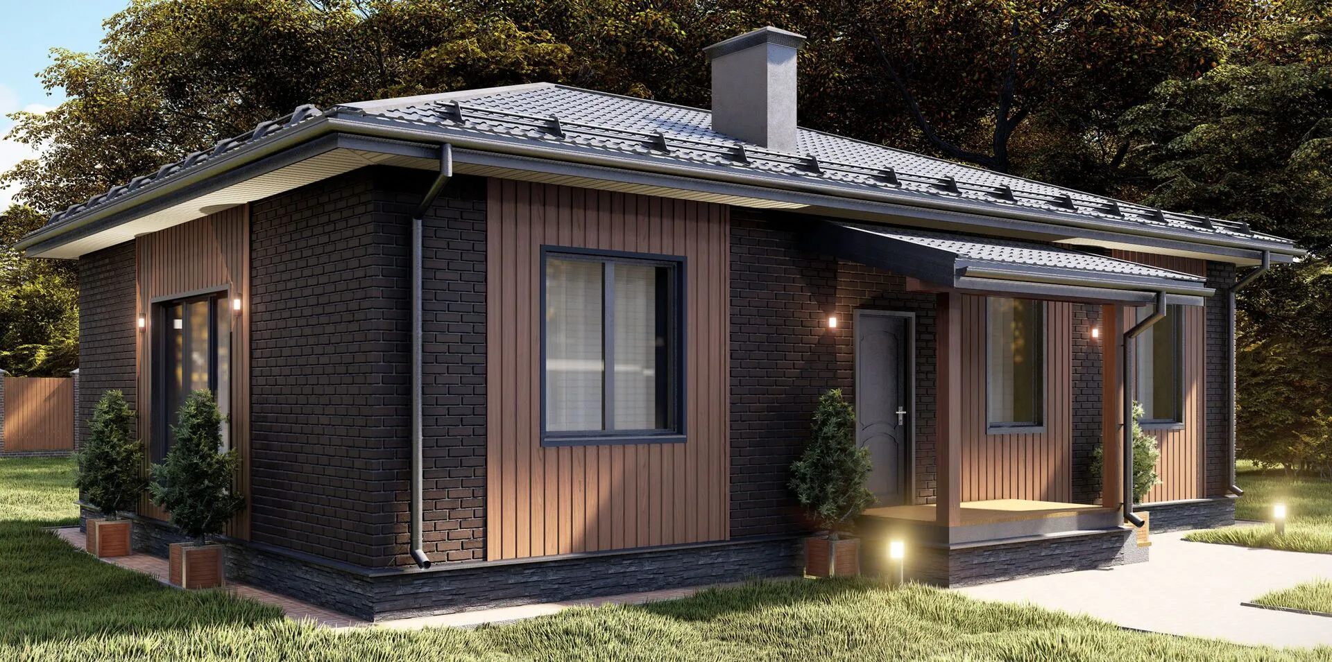 Одноэтажный жилой дом SA-80