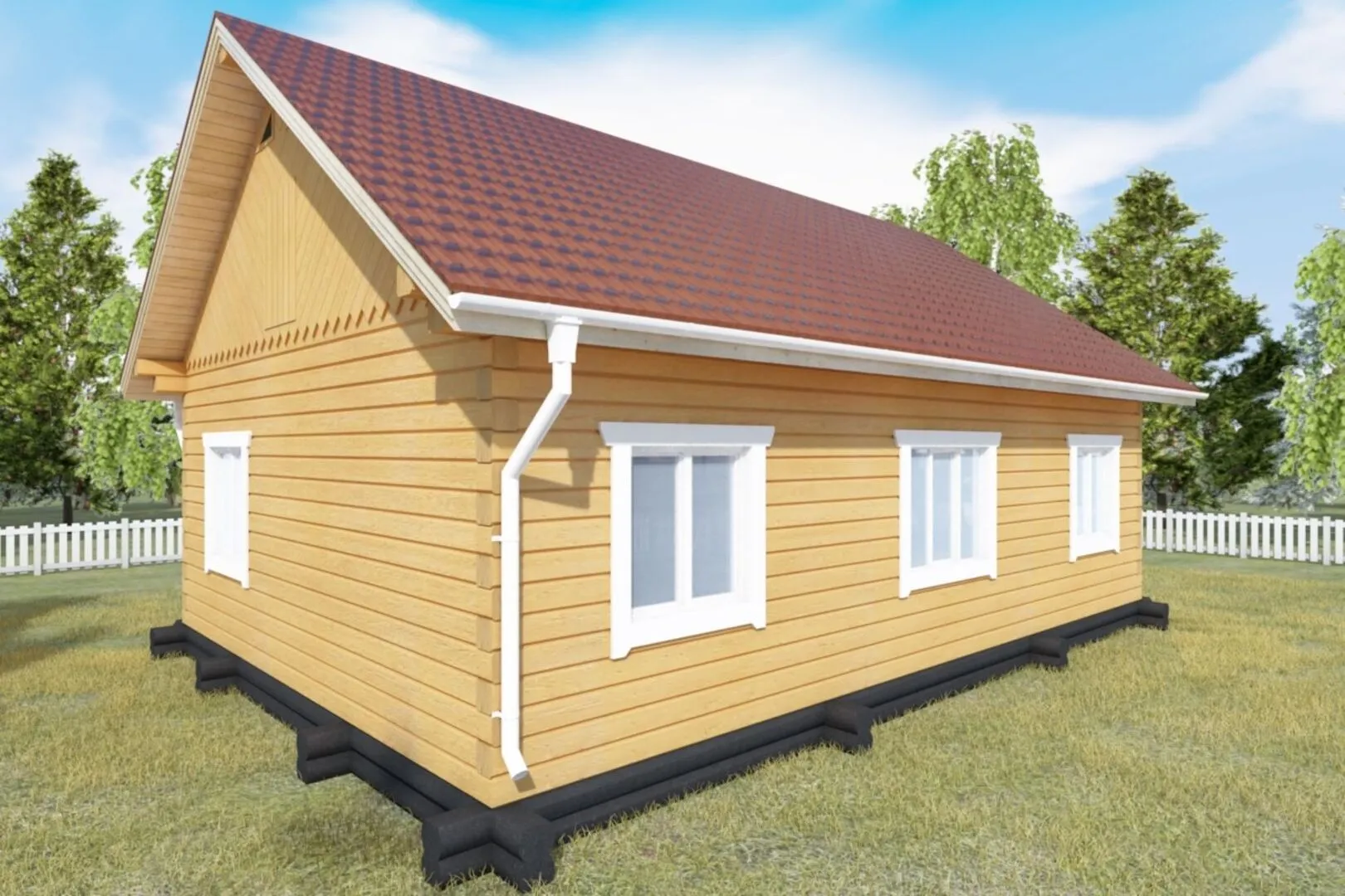 Одноэтажный дом 7х10