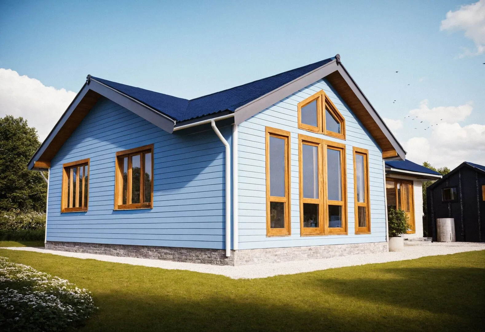 Коттедж по каркасной технологии 