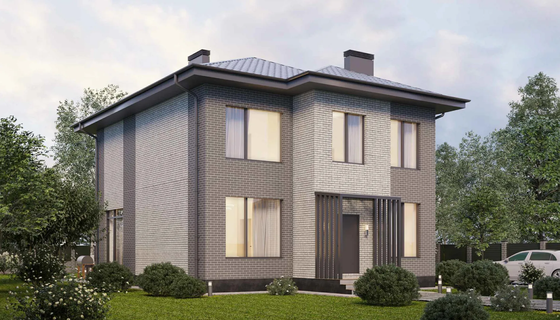 Двухэтажный дом FK-158 в Казани