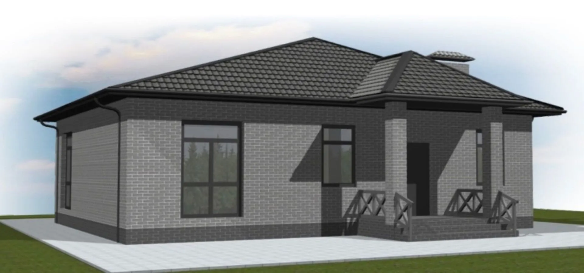 Проект одноэтажного дома «Будапешт»