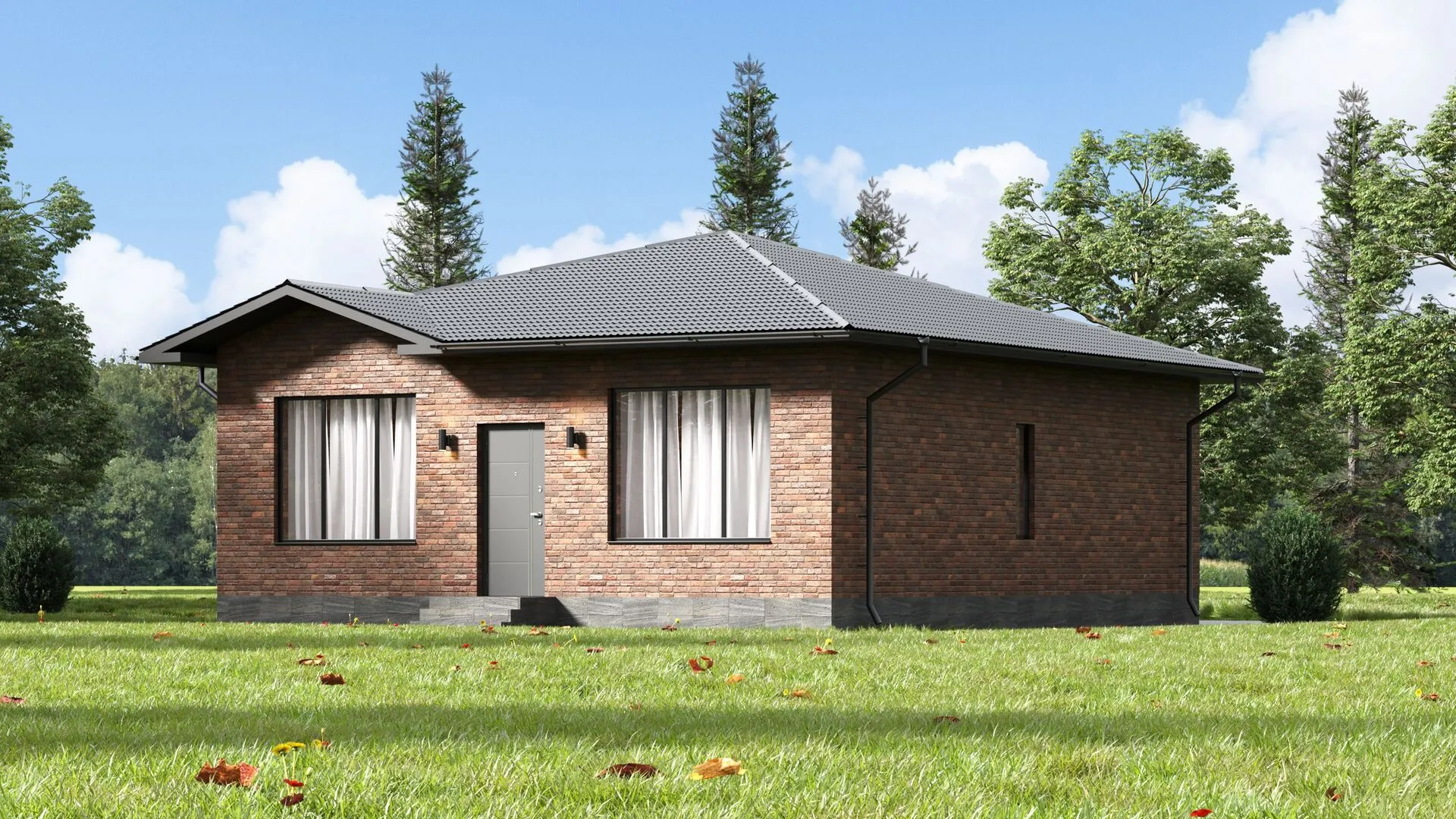 Индивидуальный жилой дом площадью 85 м2