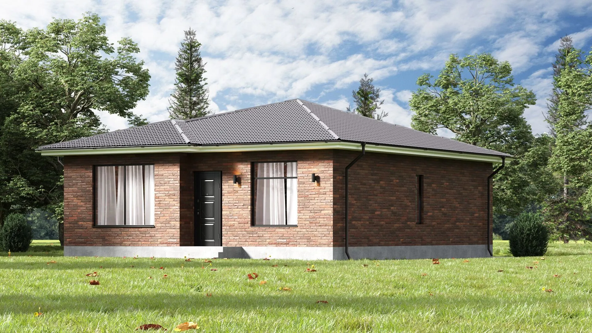 Индивидуальный жилой дом 90 м2