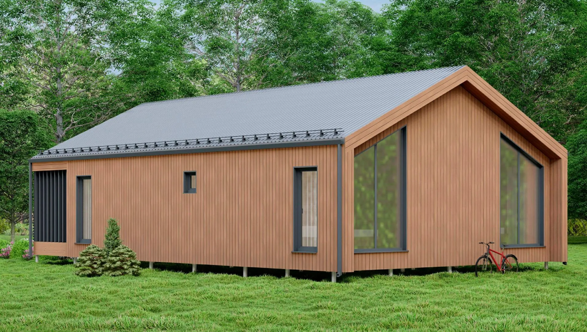 Строительство дома Барнхаус