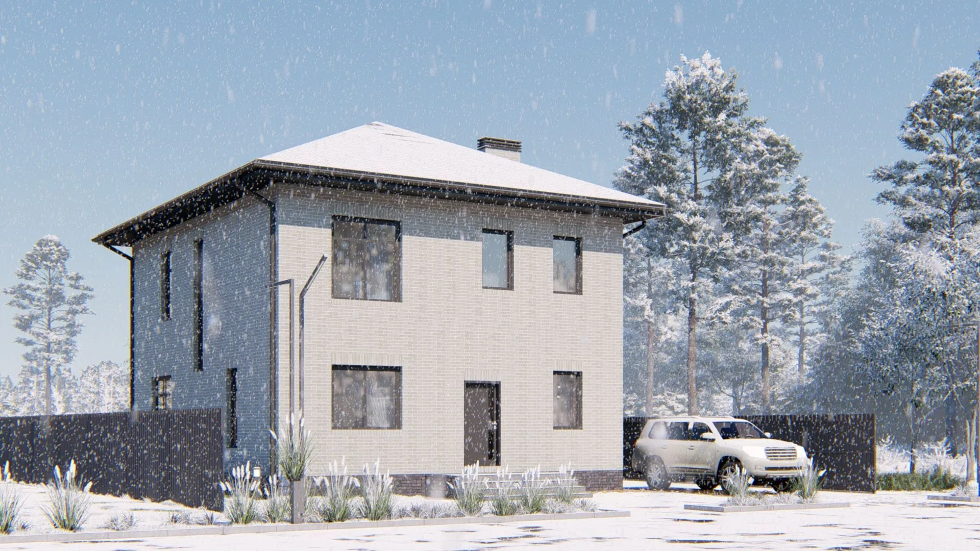 Двухэтажный дом 156 кв с 4 спальнями .