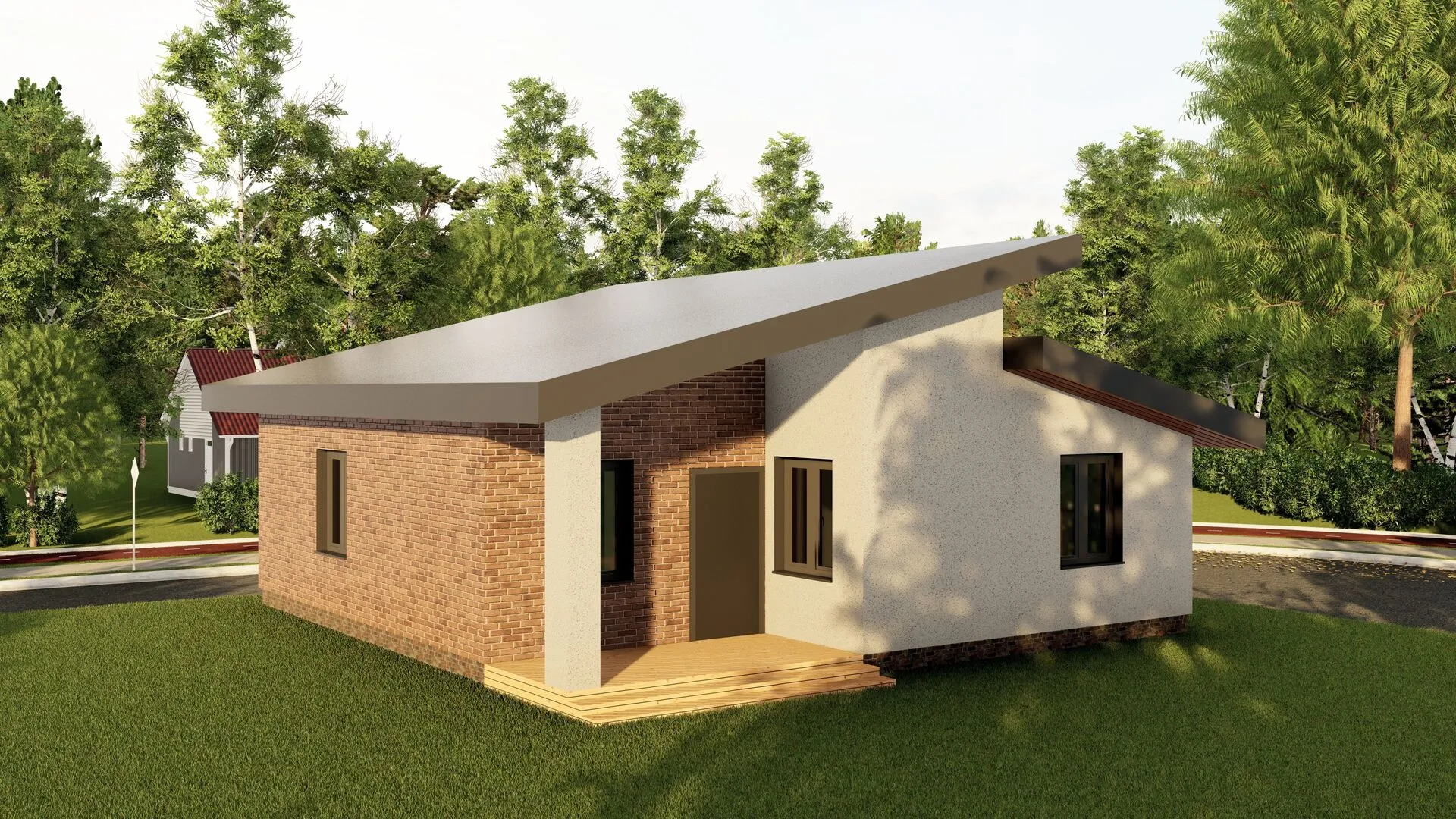 Индивидуальный жилой дом по проекту П65А