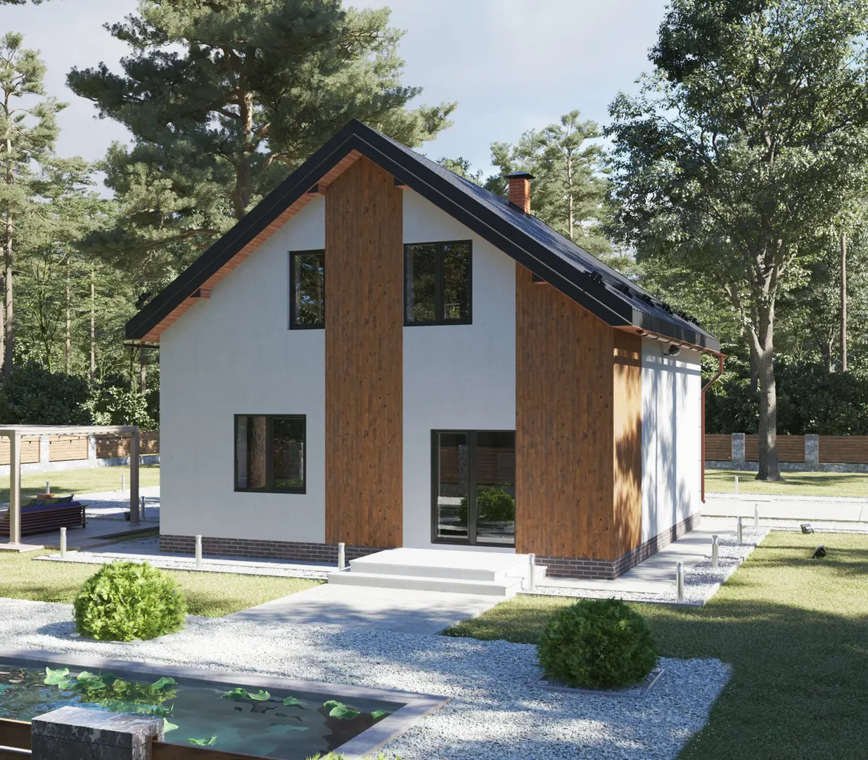 SVOI-24-2-98 Двухэтажный дом 98 кв.м.