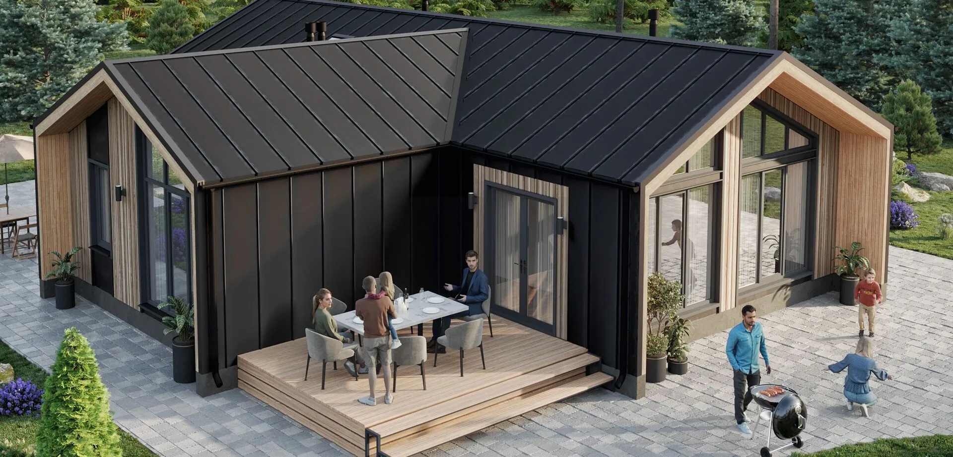 Проект Одноэтажный Барнхаус №3