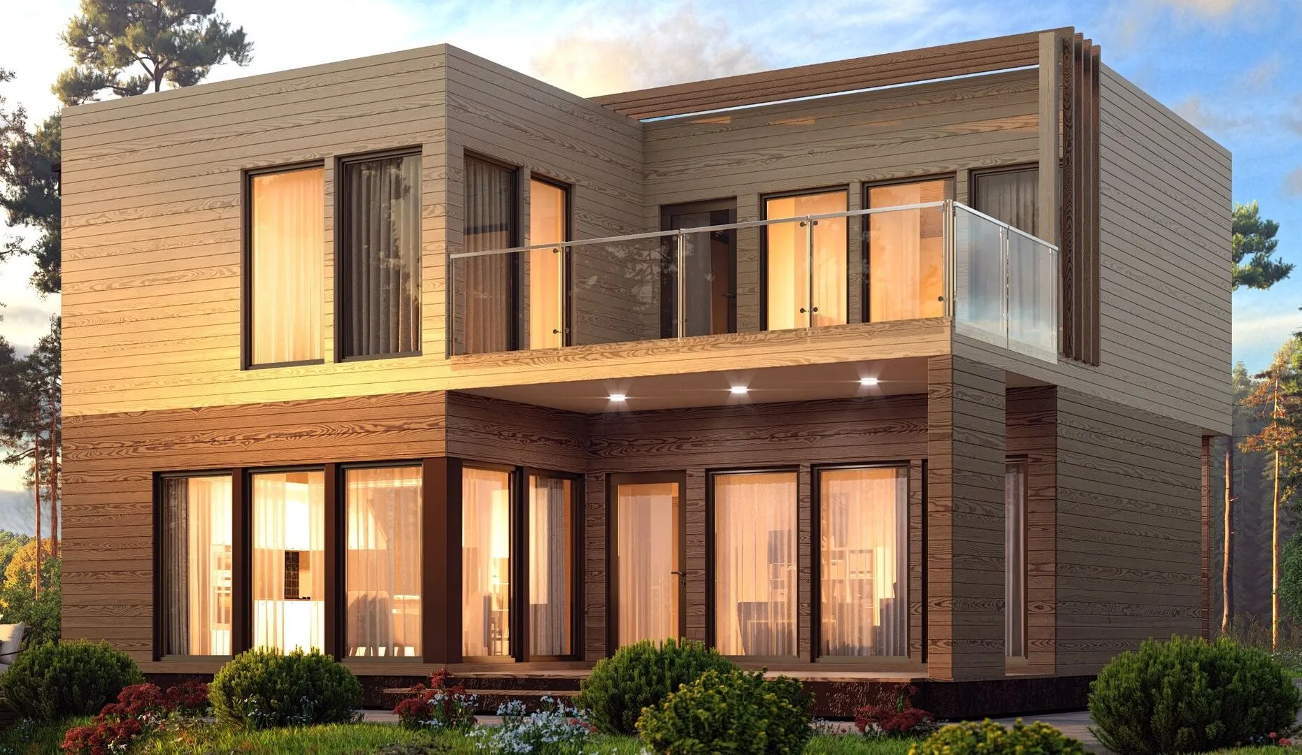 Каркасный жилой дом 