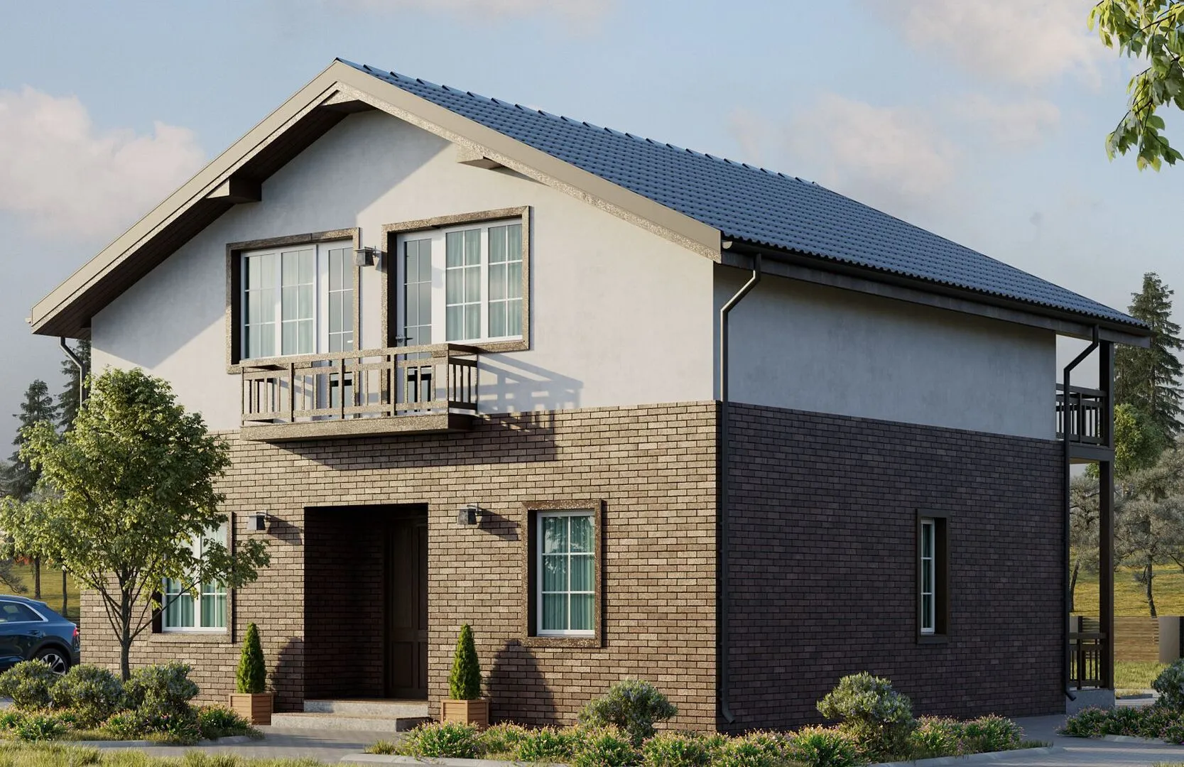 Двухэтажный дом 