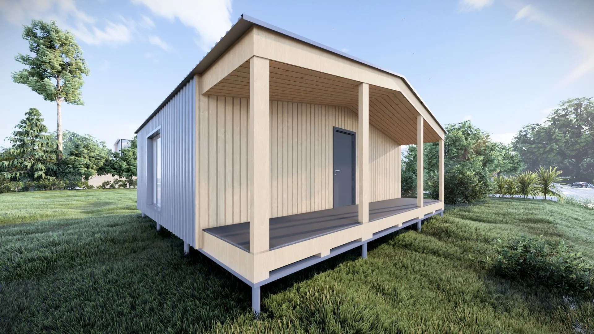 Одноэтажный Барн Хаус Д64