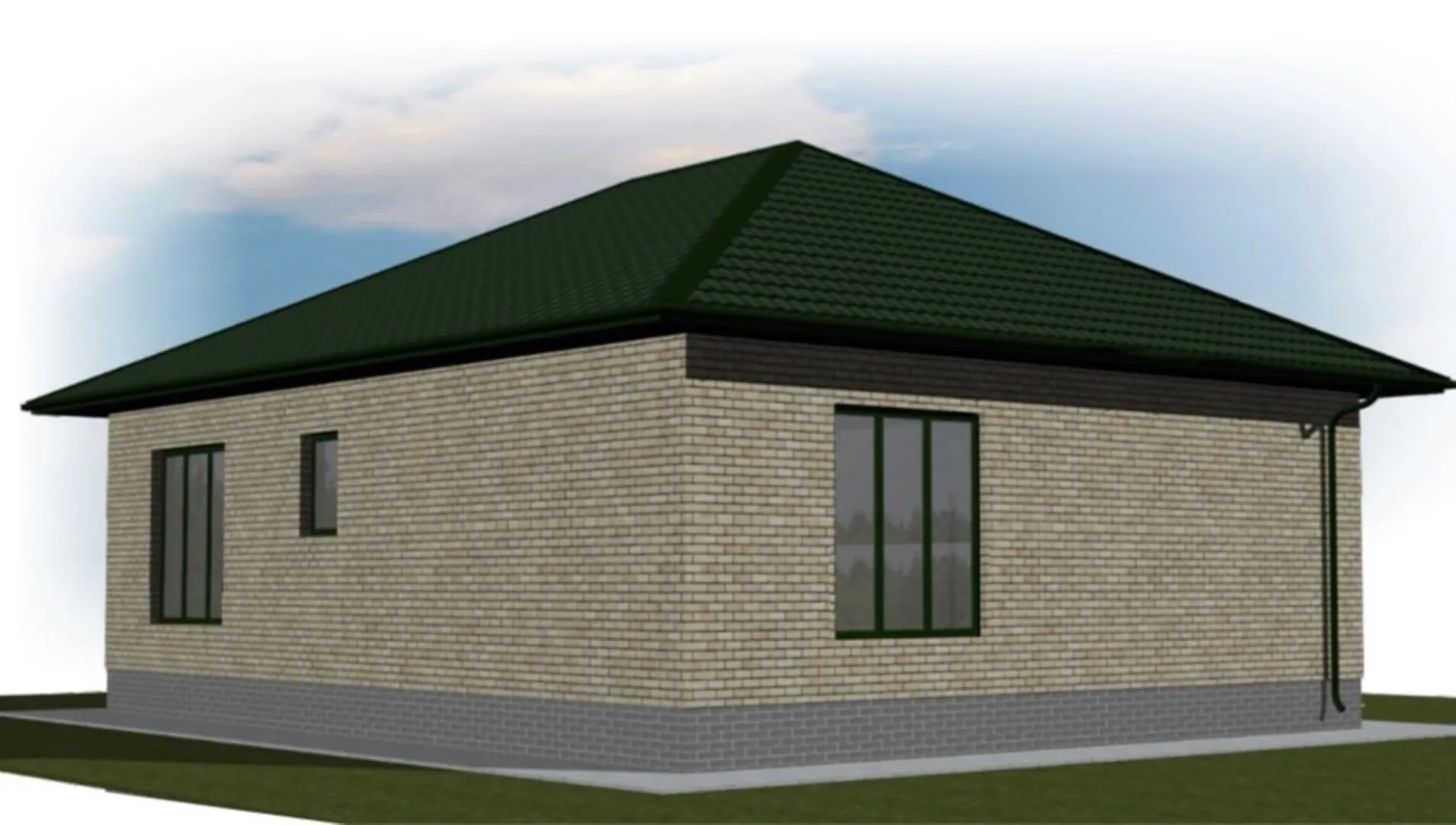 Проект одноэтажного дома 