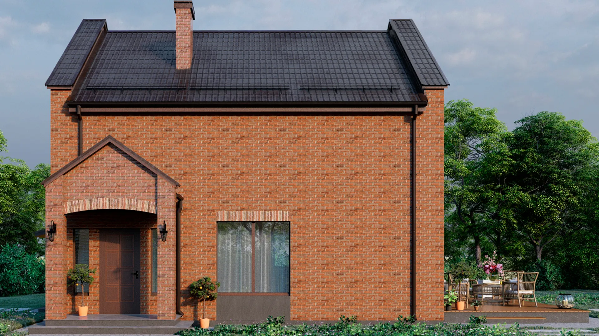 Двухэтажный дом с террасой Английский квартал