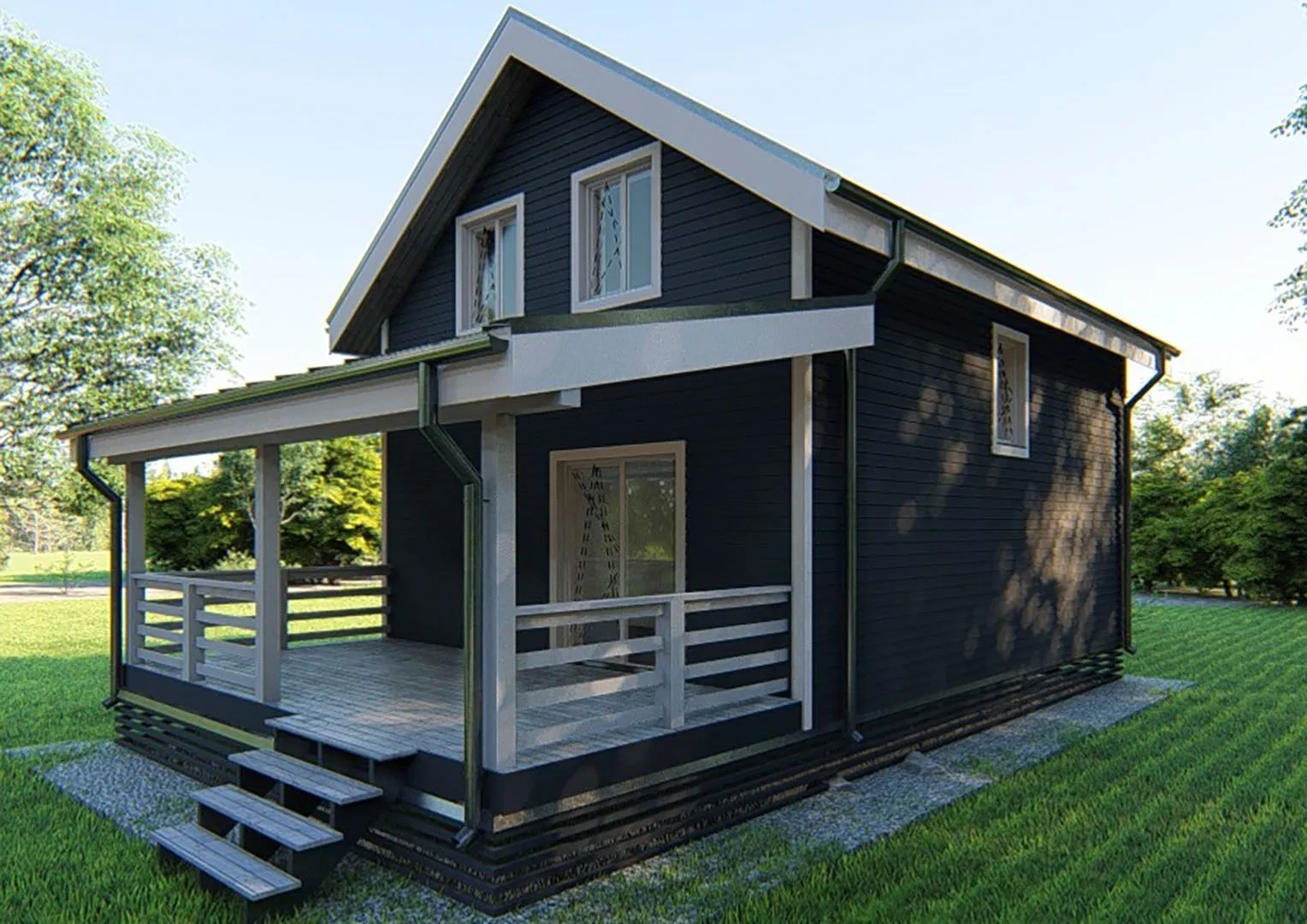 Каркасный дом Лапландия 6