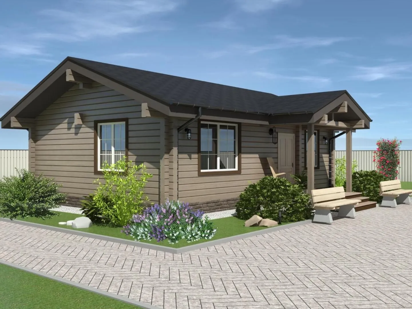 Одноэтажный дом Мария