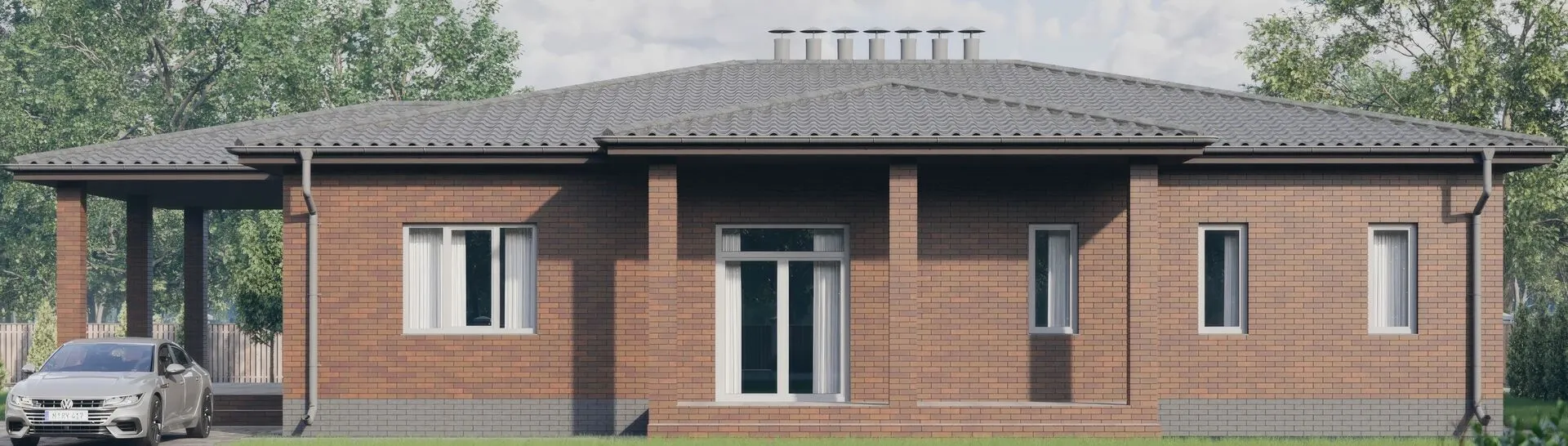 Одноэтажный дом СМ-14