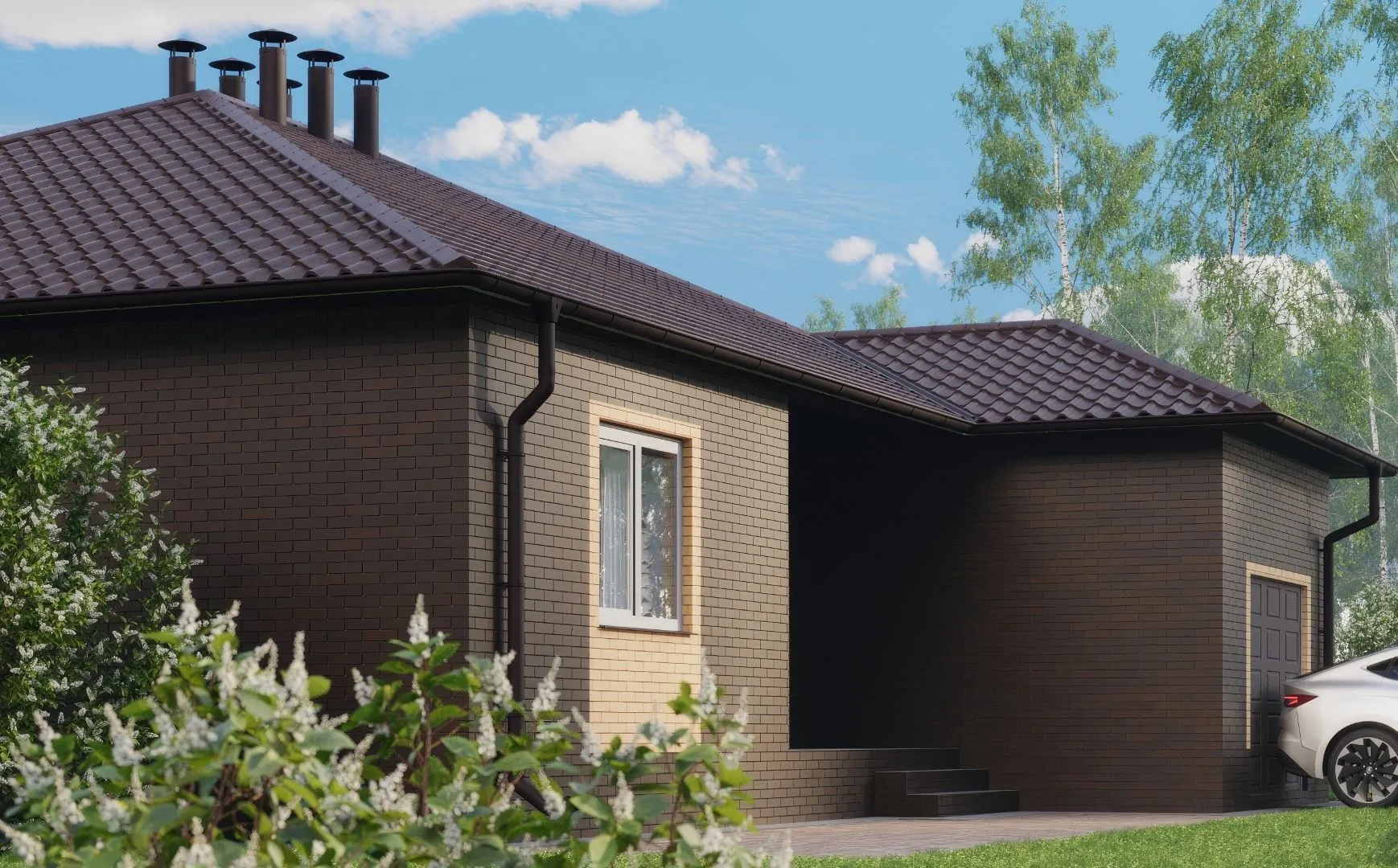 Одноэтажный дом СМ-17