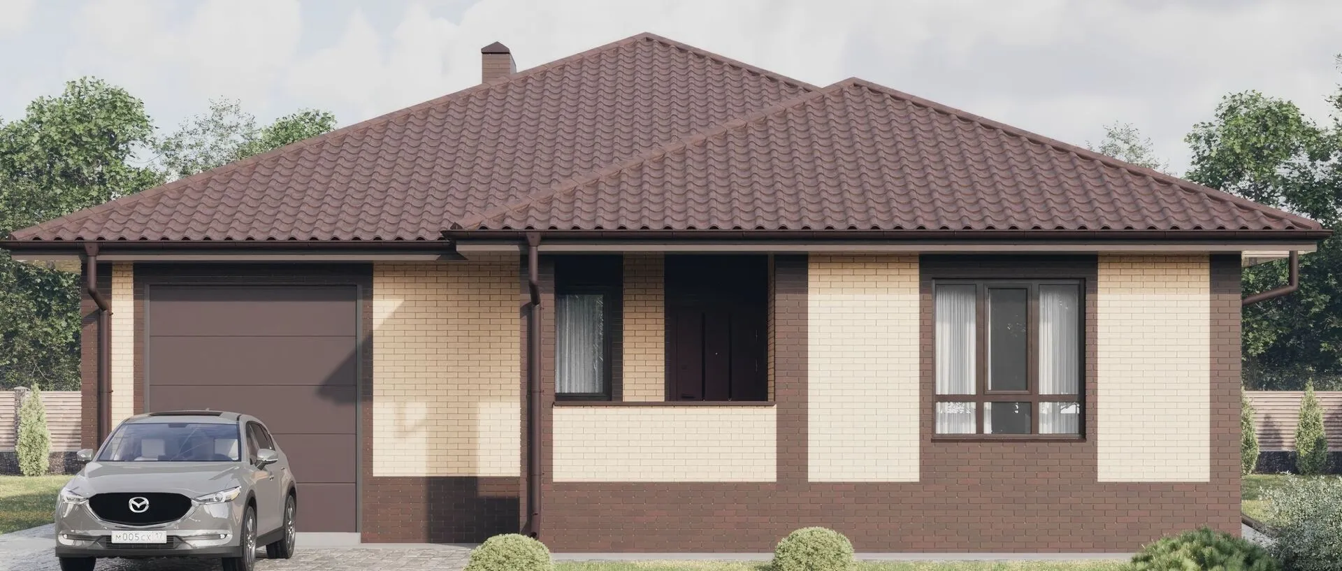 Одноэтажный дом СМ-15