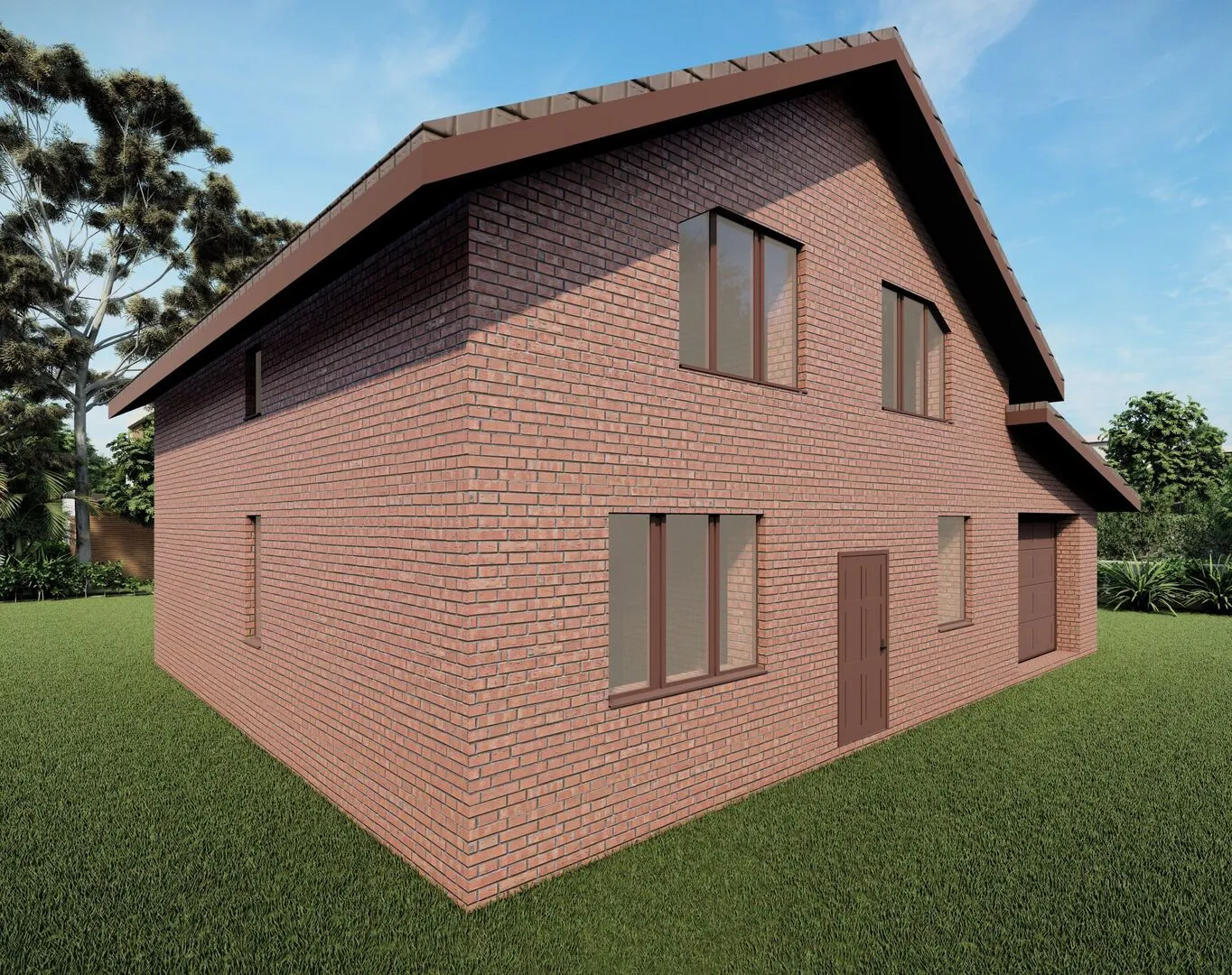 Двух этажный дом с гаражом КС 220