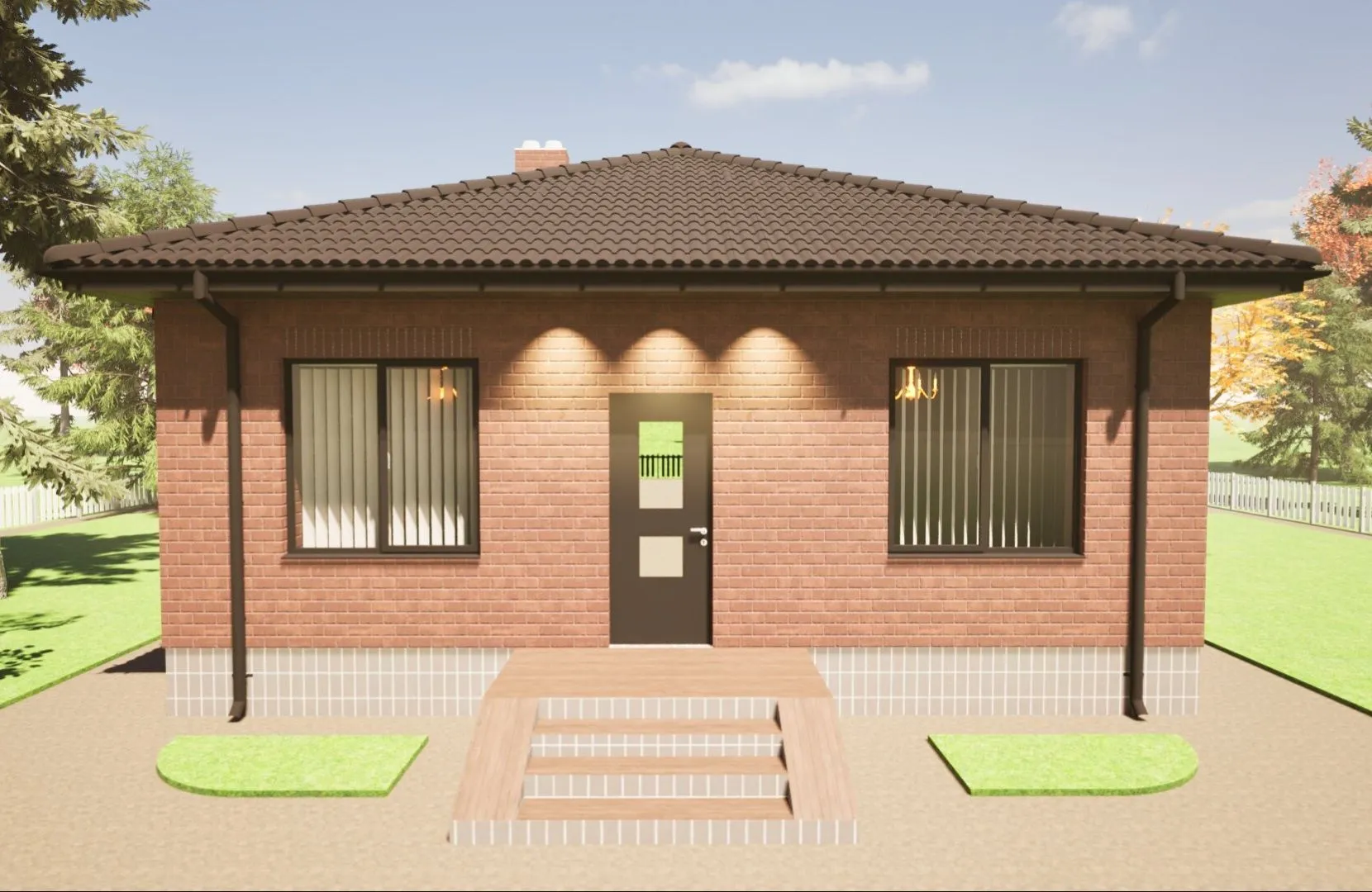 Одноэтажный дом 