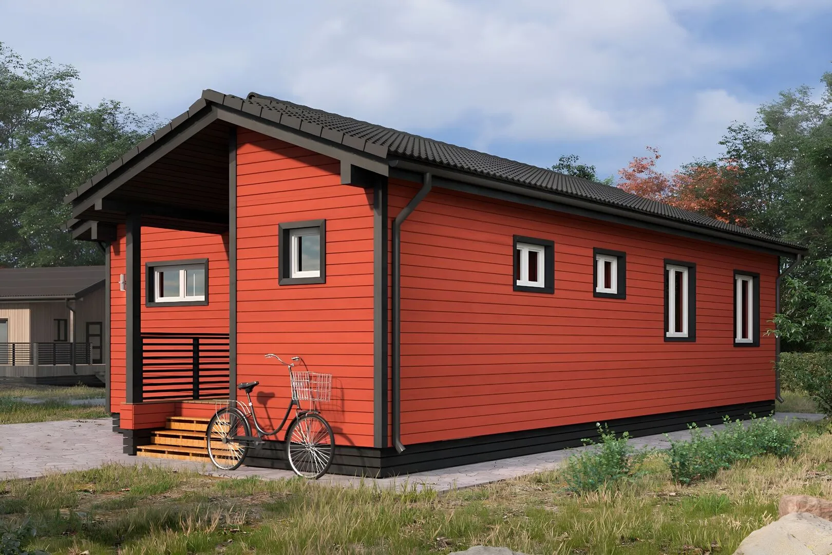 Одноэтажный дом Сканди ВМ 109