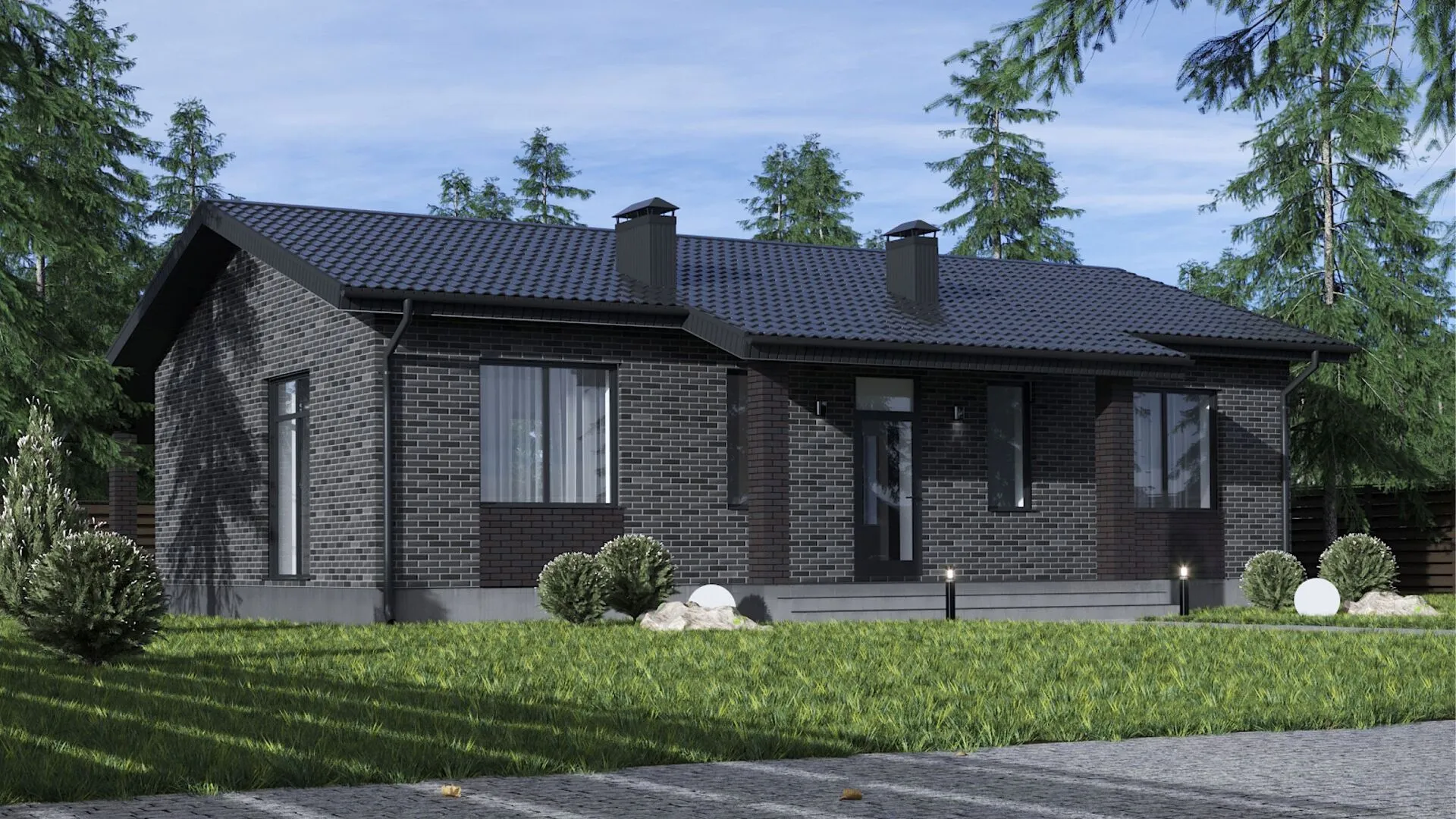 Одноэтажный дом 