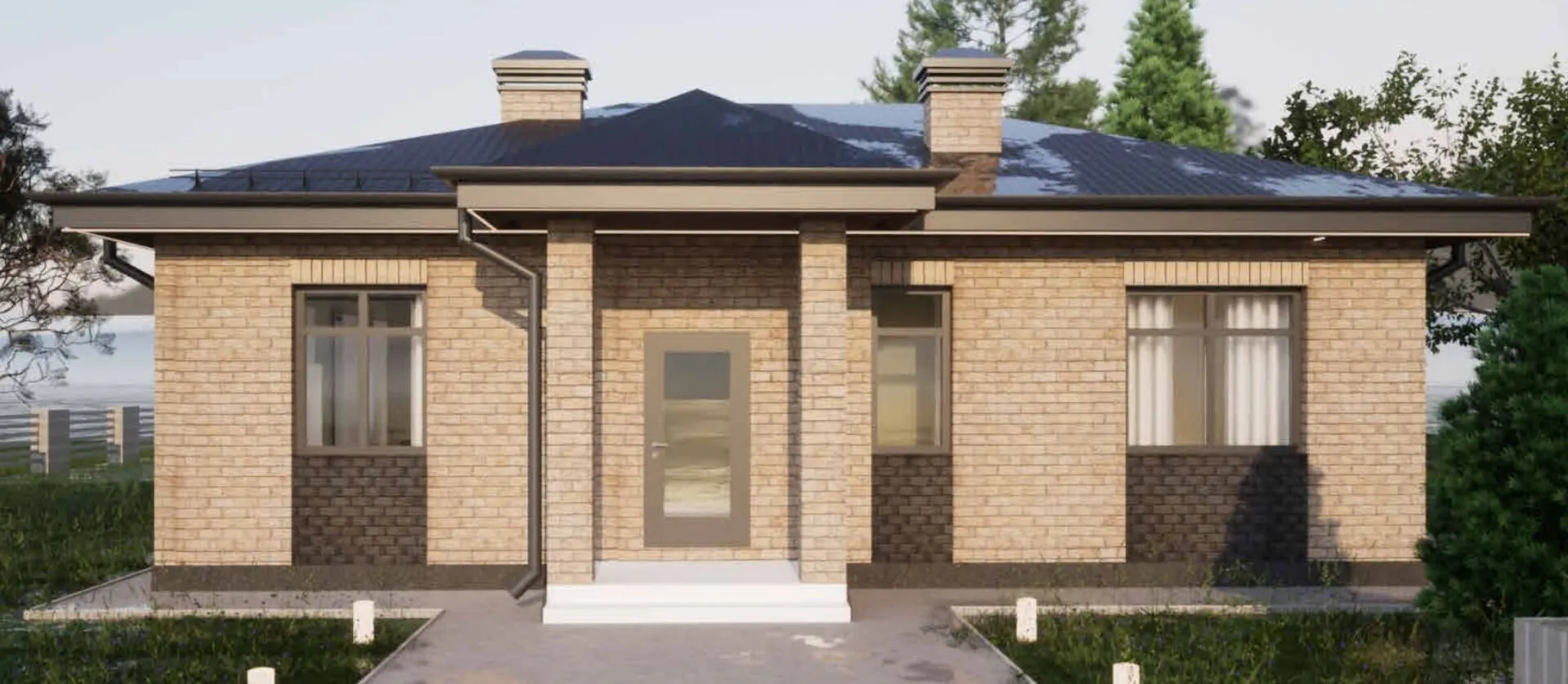 Одноэтажный дом АН 80