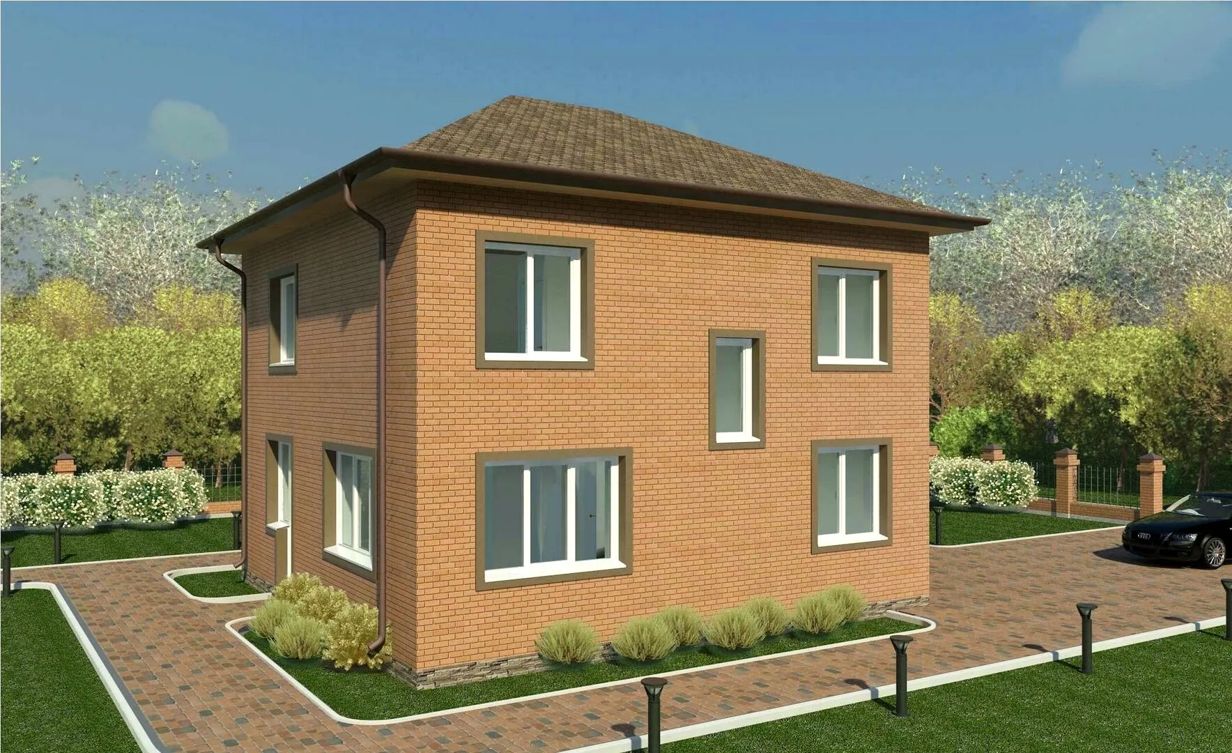 Двухэтажный дом ЦН-124