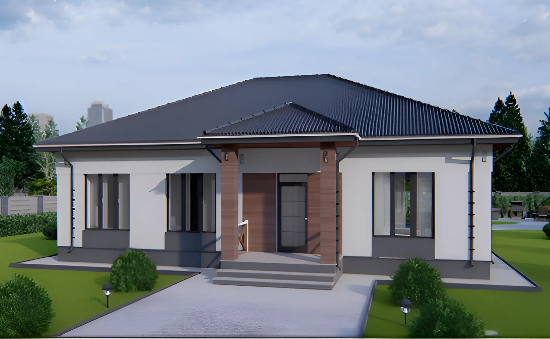 Одноэтажный дом 