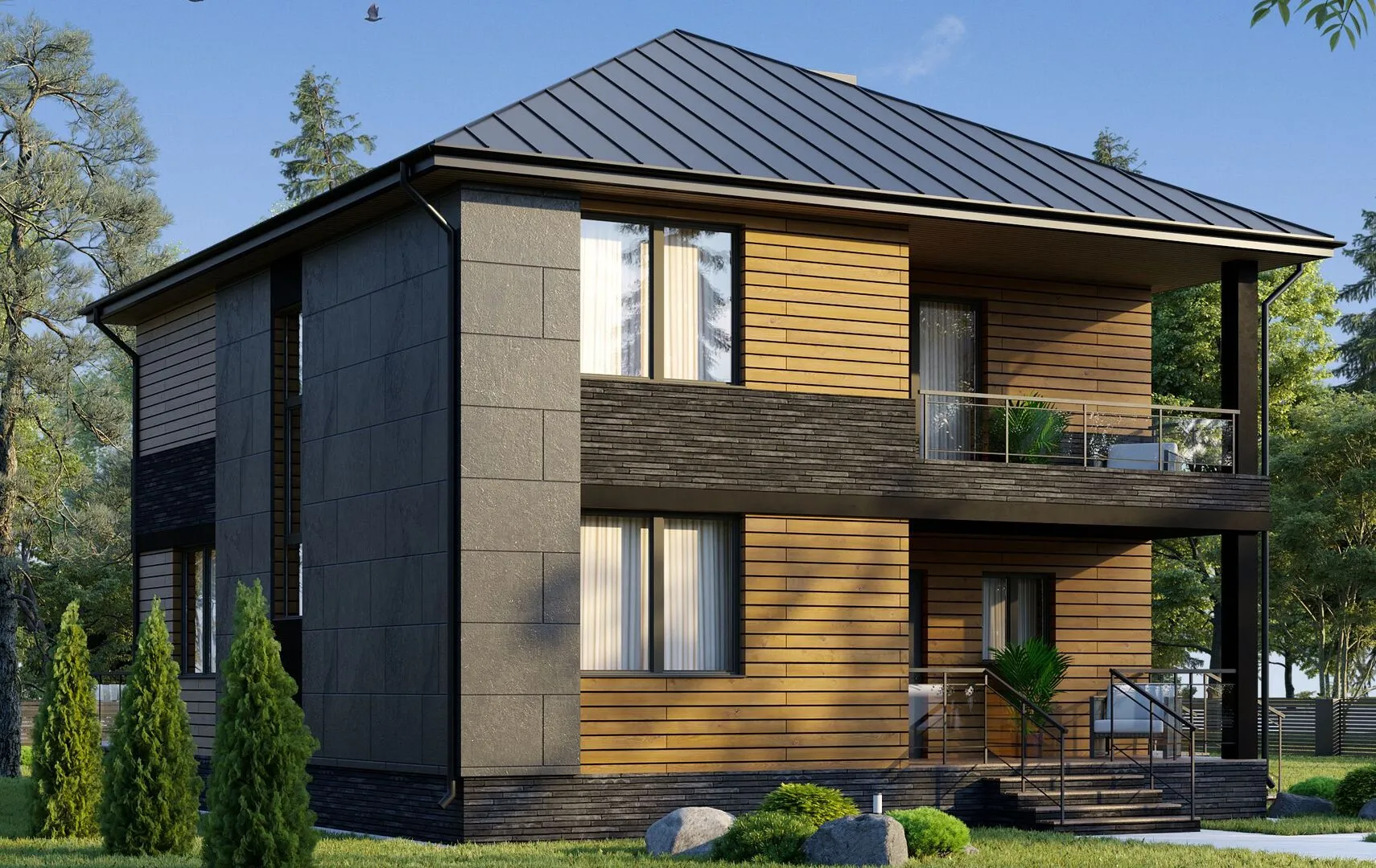 Двухэтажный дом 