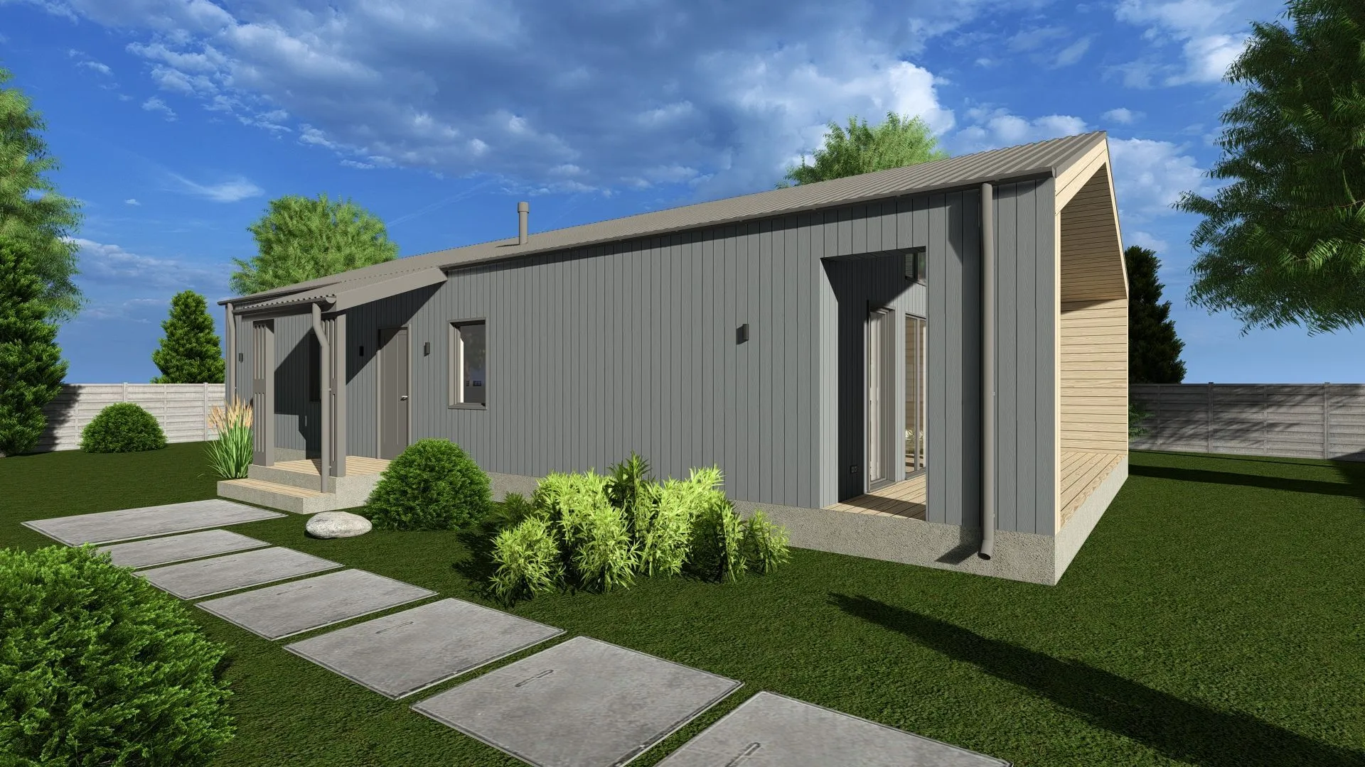 Одноэтажный дом барн COSMA90s