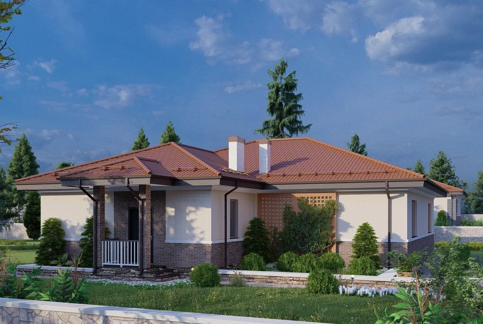 Одноэтажный дом ТКБ-1