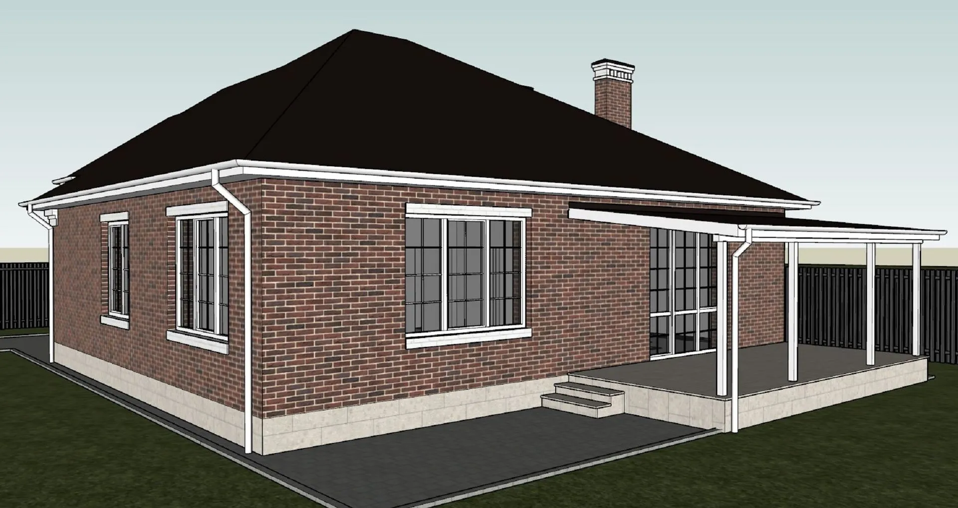 Загородный дом проект М-235