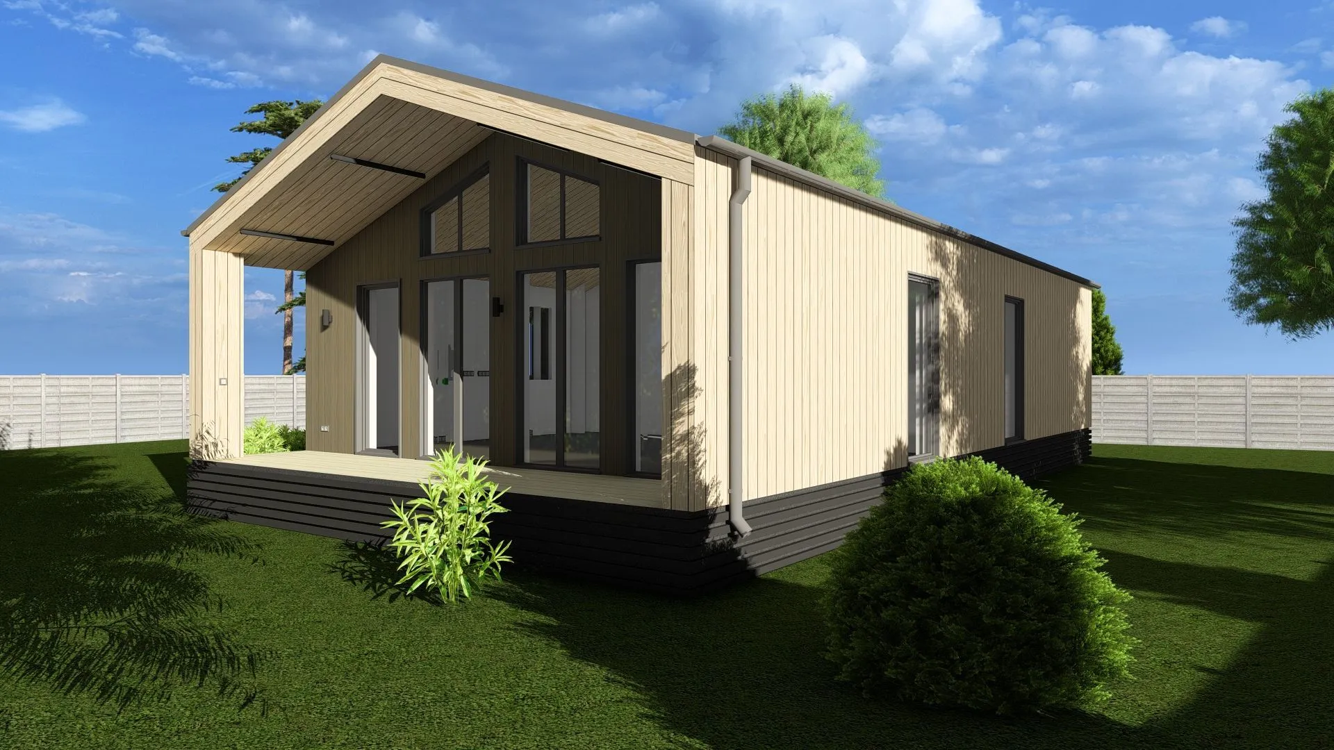 Одноэтажный дом барн COSMA70