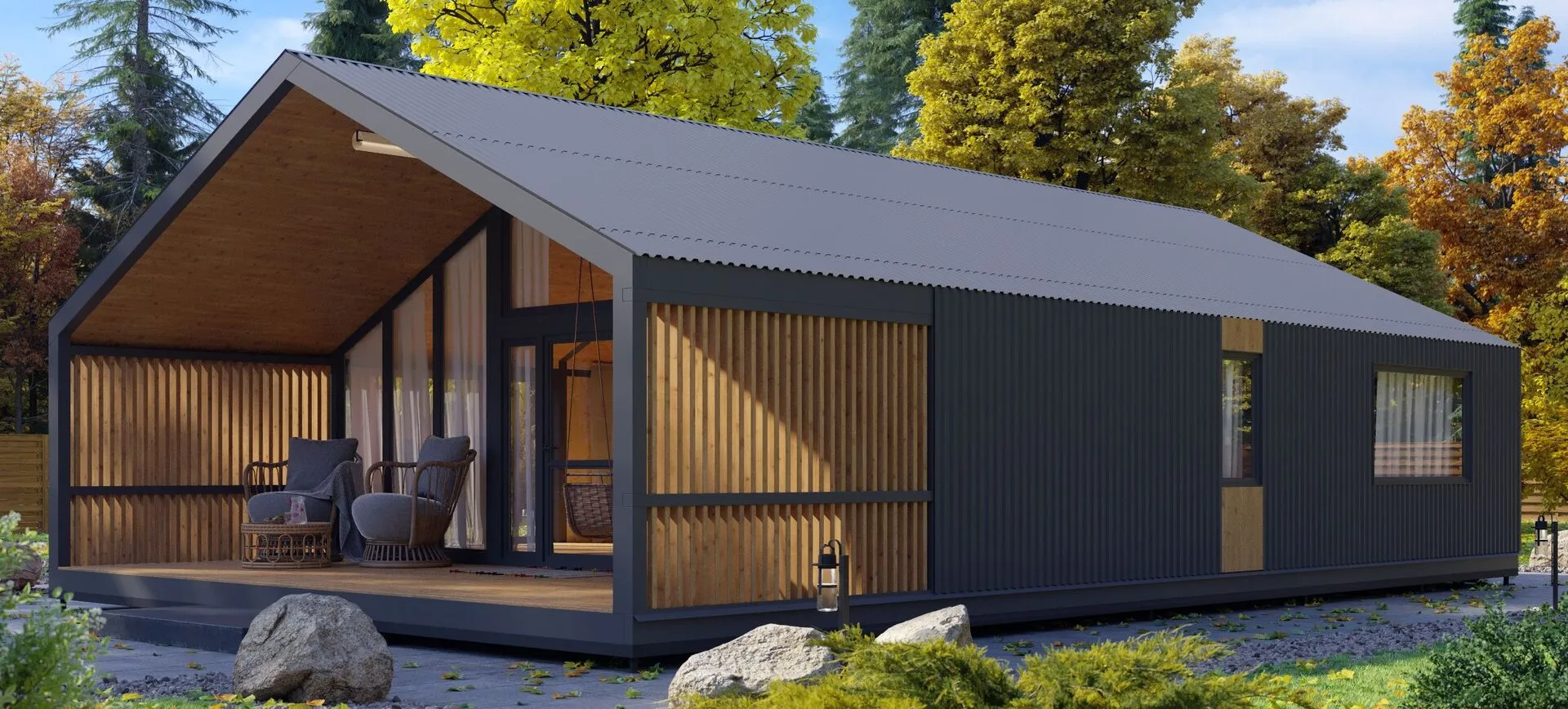 Каркасный жилой дом ДК-101