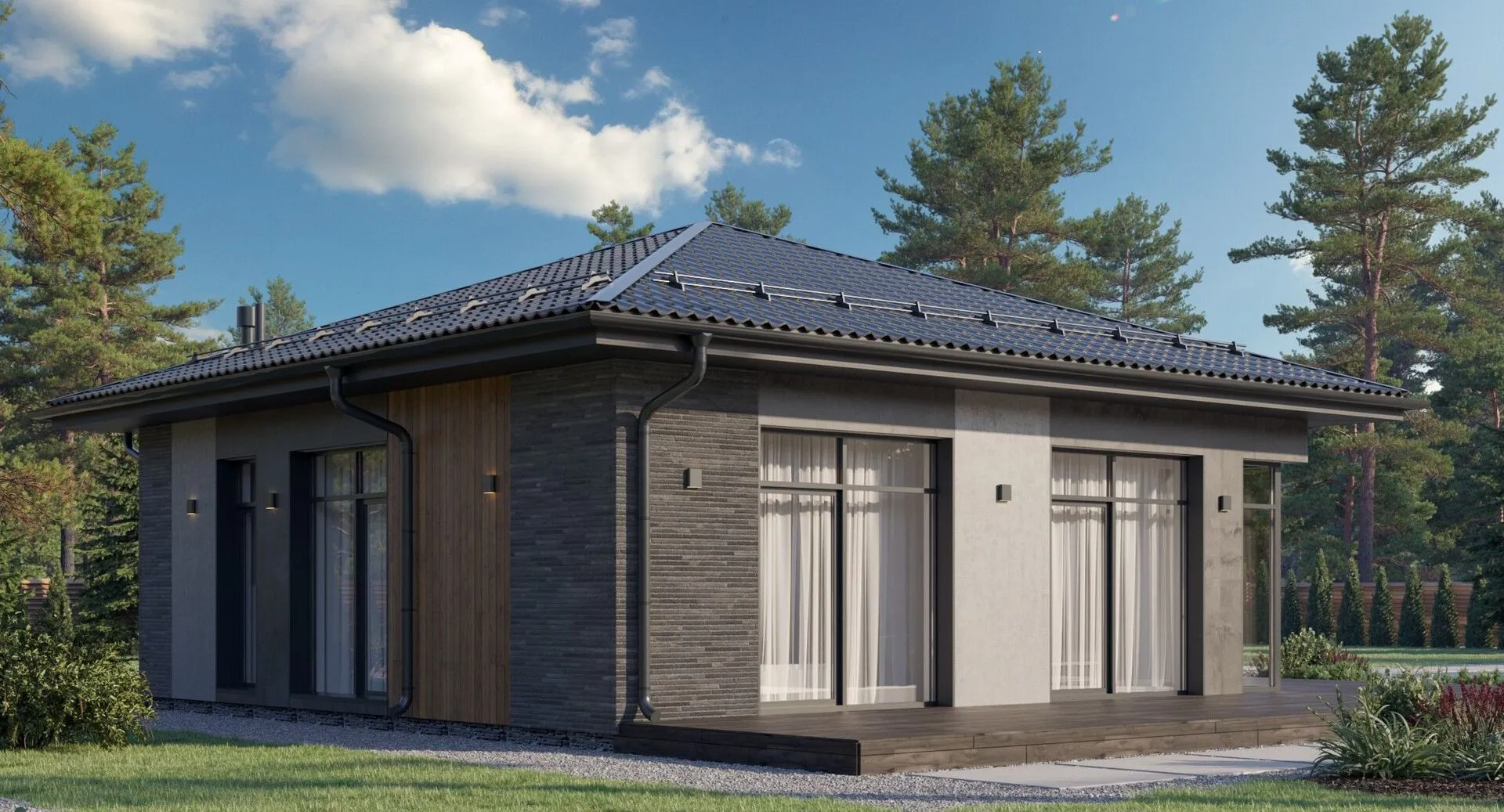 Одноэтажный дом 