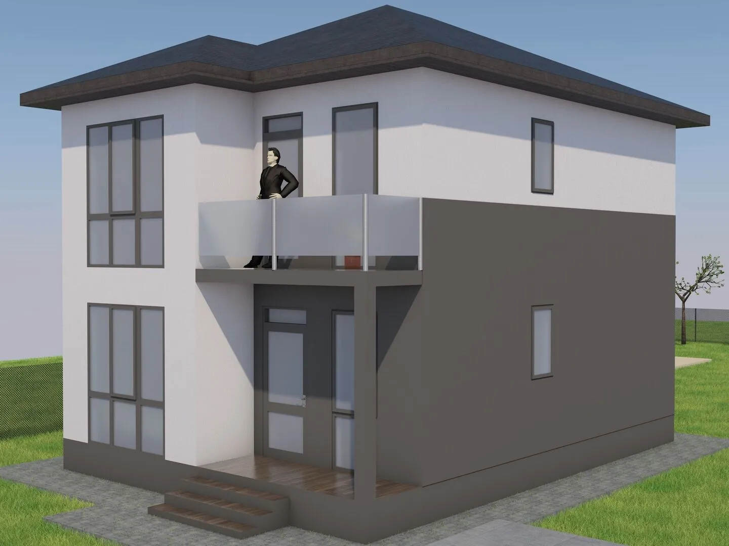 Двухэтажный дом Леран