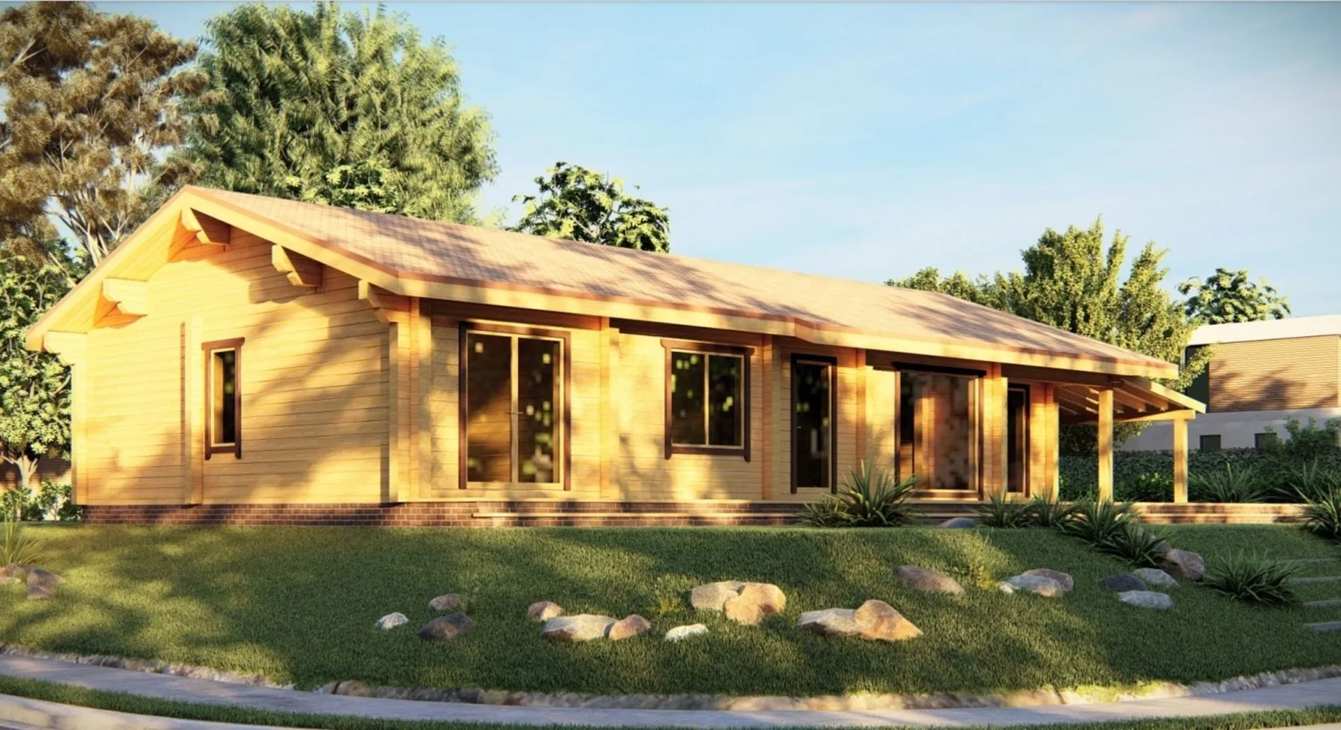 Загородный дом из клеёного бруса NIKTON