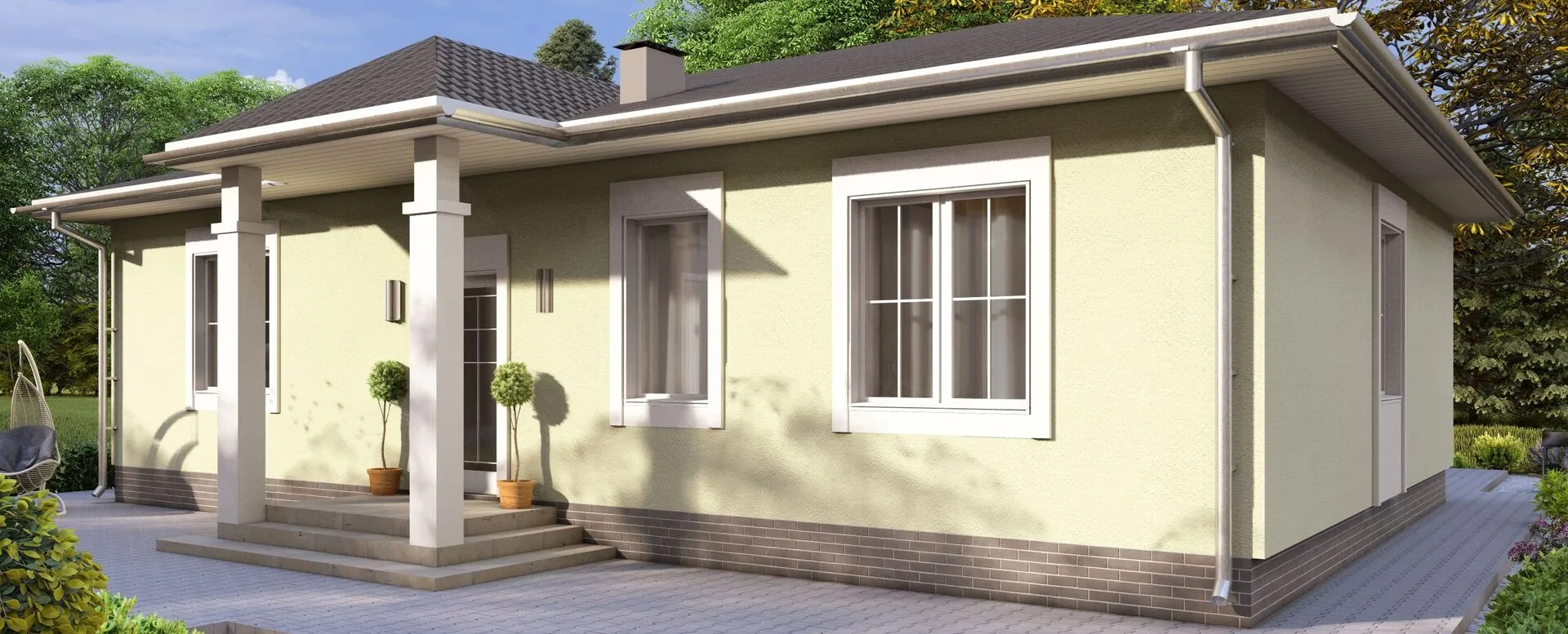 Одноэтажный дом 