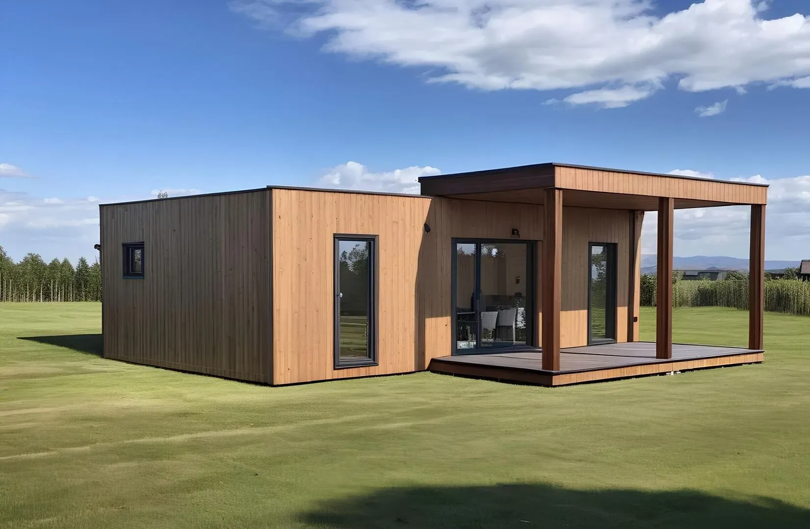 Хвоя 3.52, дом с сауной и крытой террасой