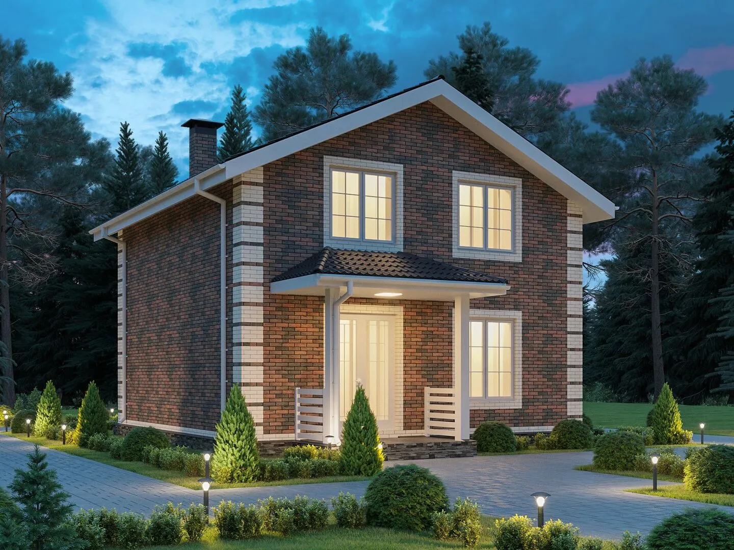 Двухэтажный дом R1