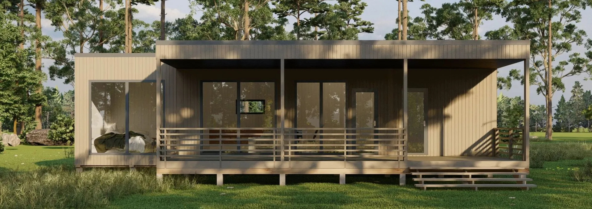 Проект Модульный дом CUBA 70 (Х70)