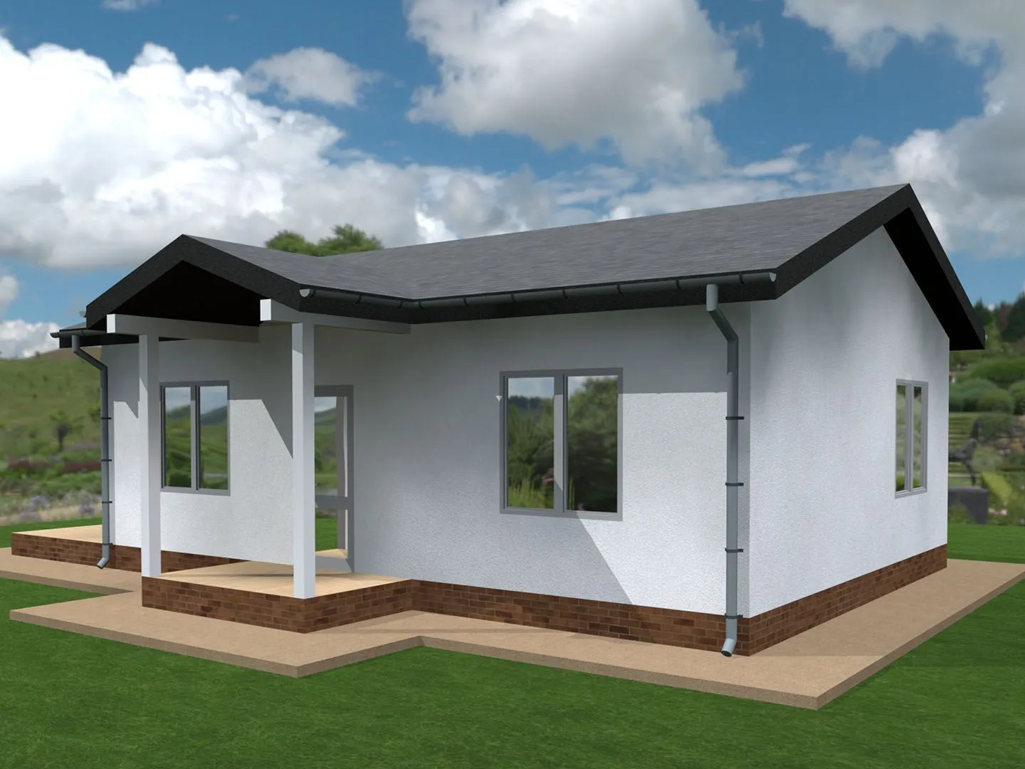 Проект одноэтажного дома Маделен 2