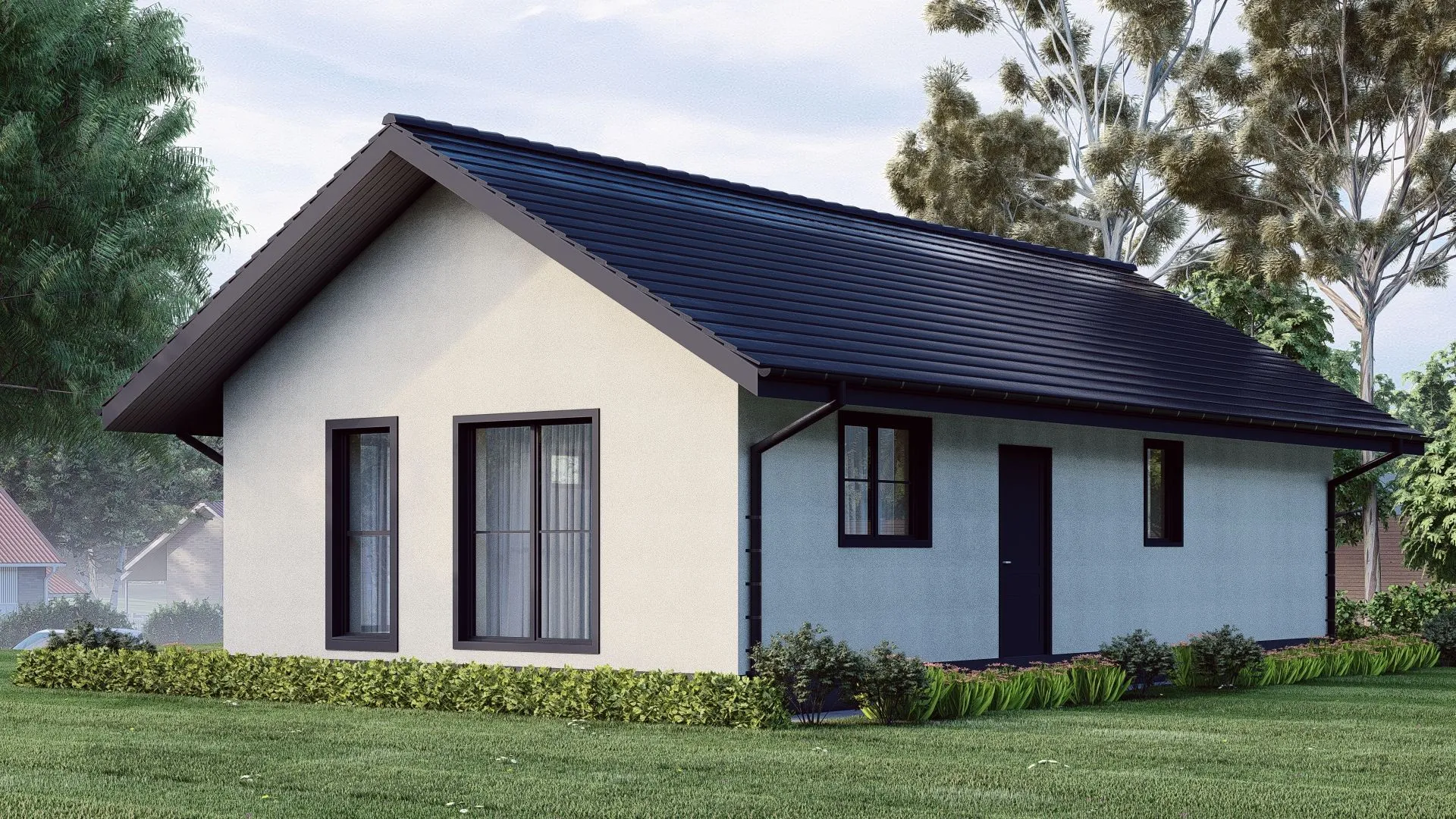 Дом из газобетонных блоков G-190-3