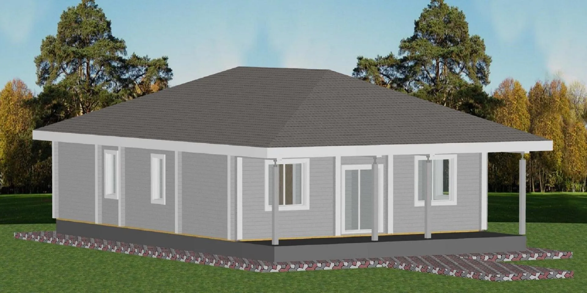 Дом с террасой Малиновка