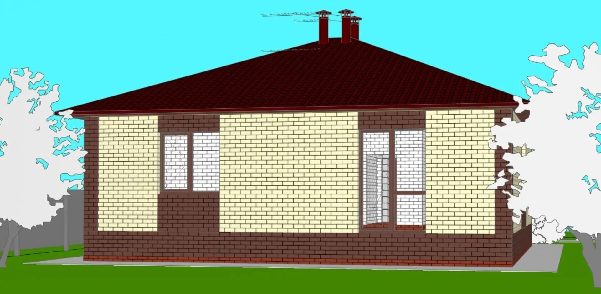 Одноэтажный дом СК-1