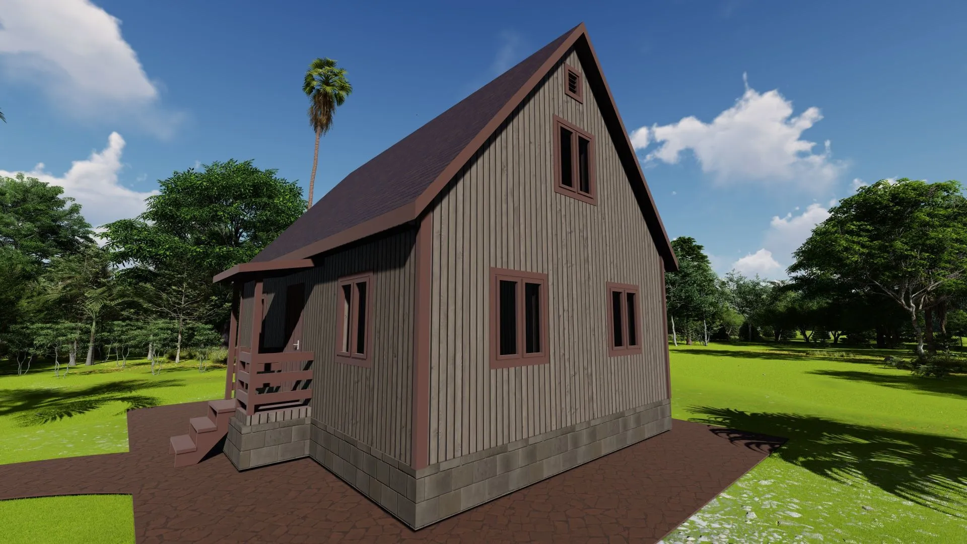 Каркасный дом Домок 77