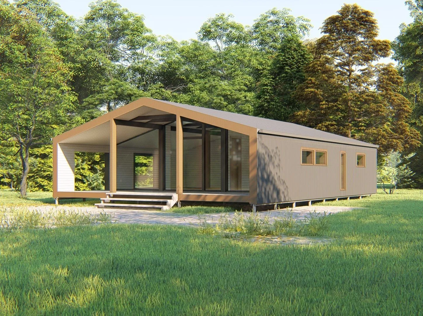 Каркасный дом 9,4х13 м